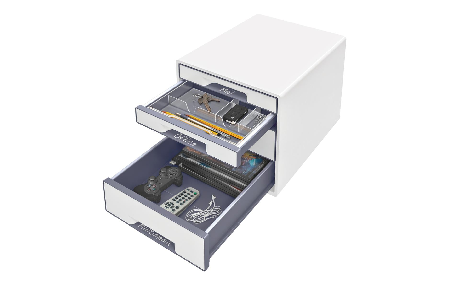 Leitz WOW Cube Aufbewahrungsbox – weiss, Kunststoff (PS)