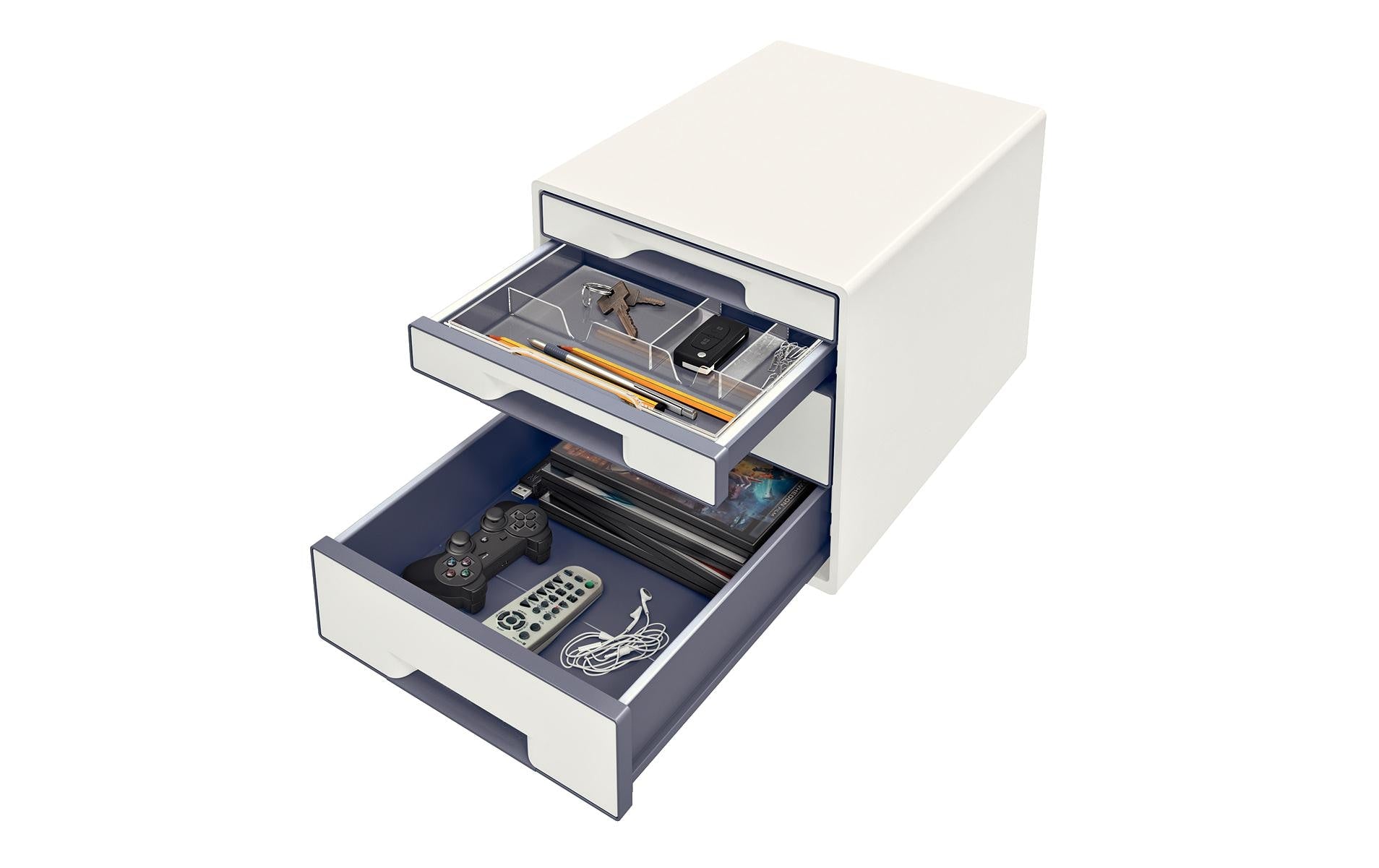 Leitz WOW Cube Aufbewahrungsbox – weiss, Kunststoff (PS)