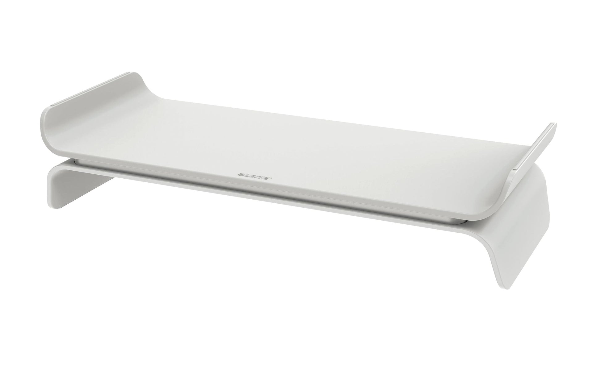 Leitz Ergo – Monitorhalterung, Standfuss, bis 27", 8 kg, höhenverstellbar, hellgrau
