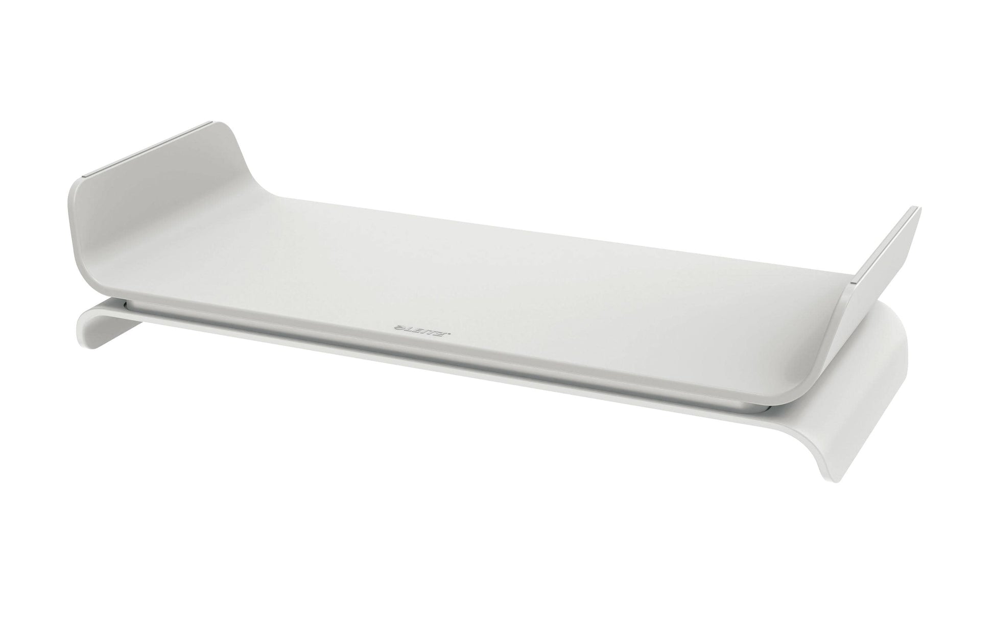 Leitz Ergo – Monitorhalterung, Standfuss, bis 27", 8 kg, höhenverstellbar, hellgrau