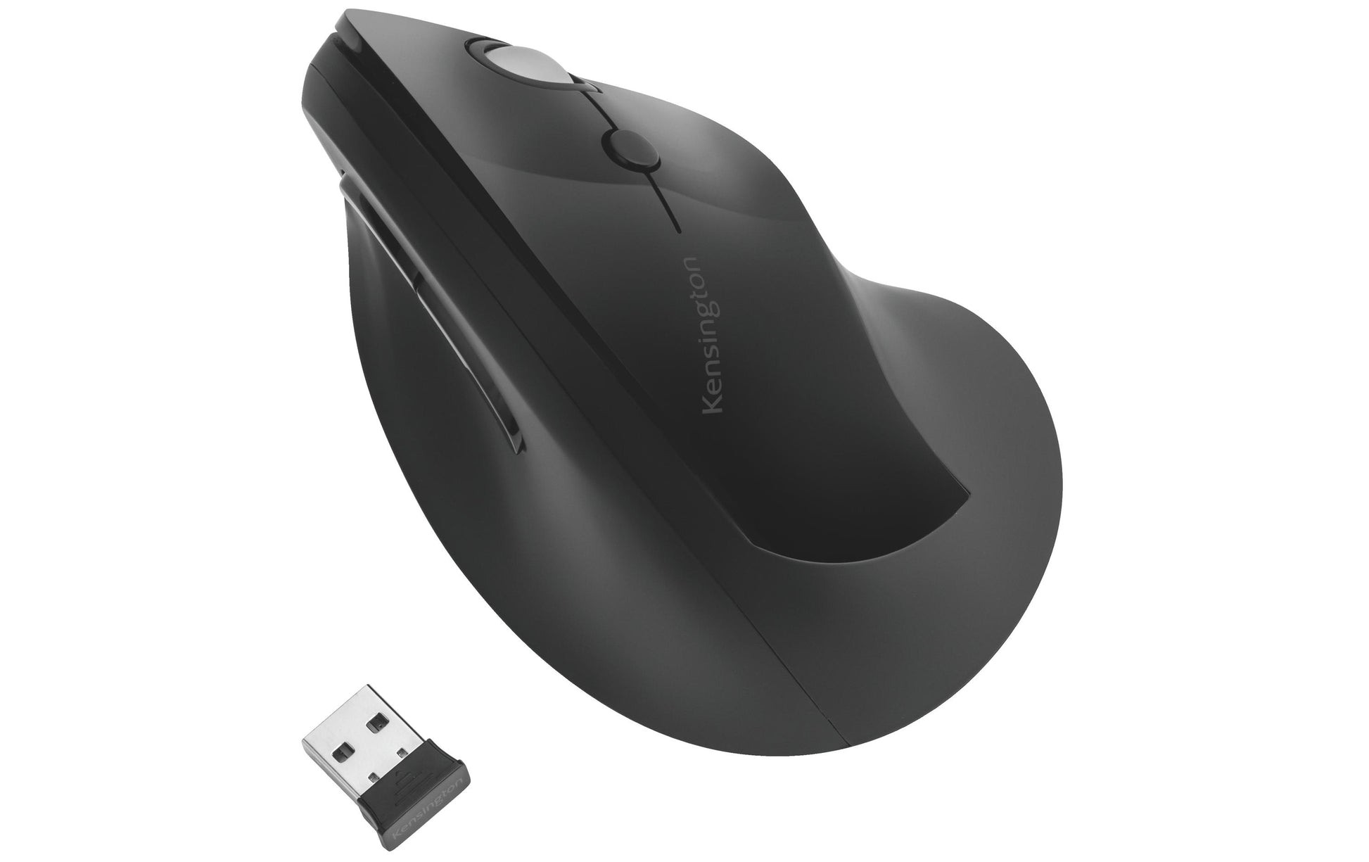 Kensington Pro Fit Ergo Ergonomische Maus – kabellos, vertikal, schwarz