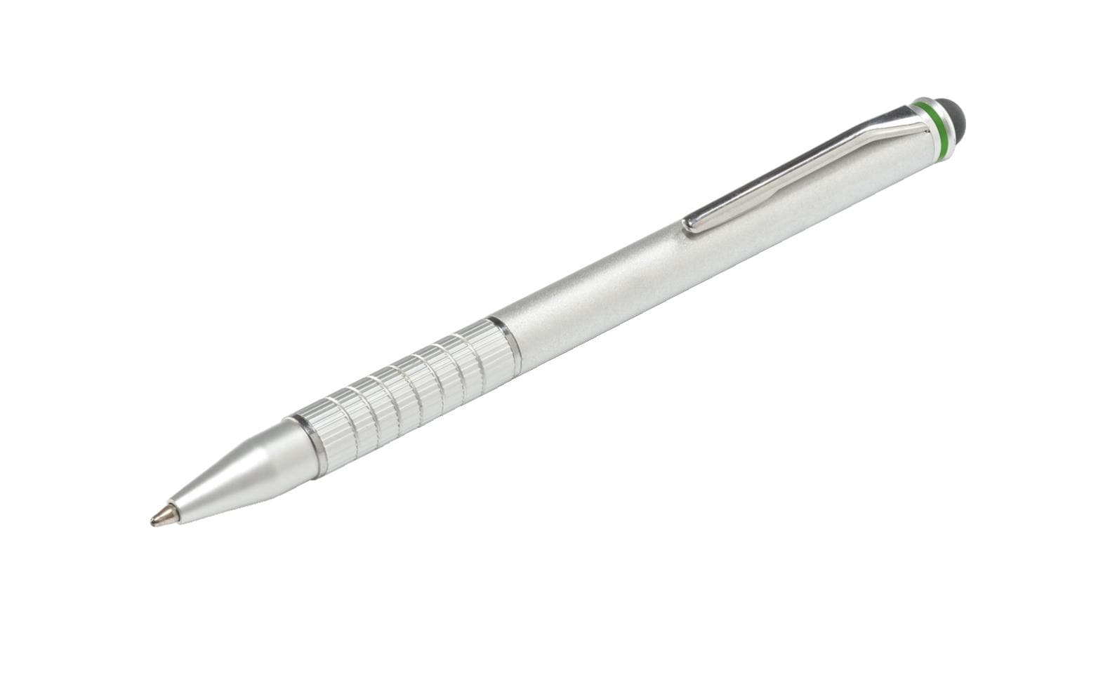 Leitz Eingabestift für Touchscreen-Geräte – 2-in-1 (Kugelschreiber), passiv – Silber