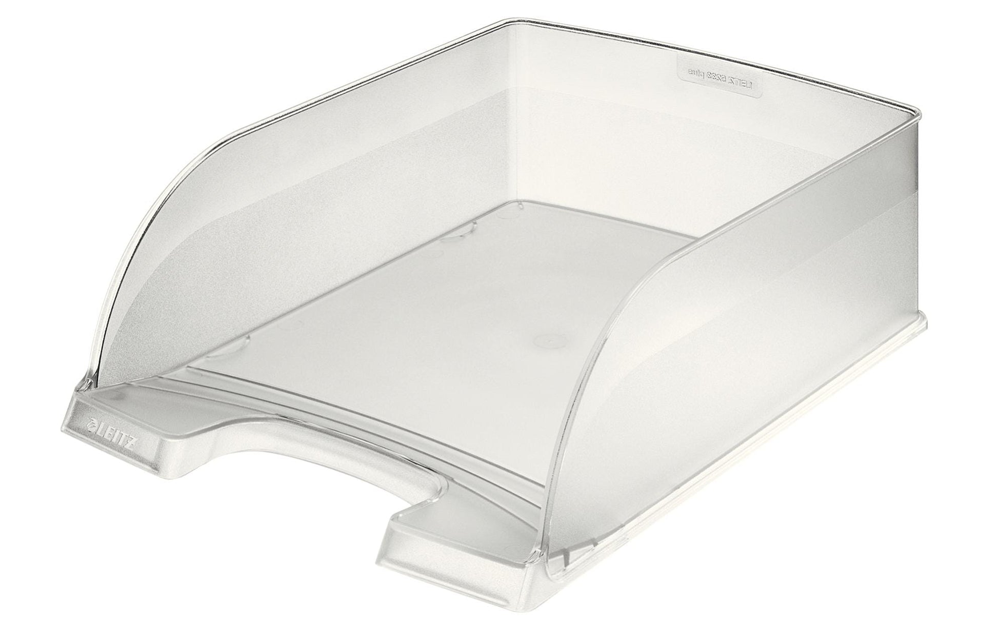 Leitz Briefkorb – mit Beschriftungsfeld, matt, frost, B 255 × H 103 × T 357 mm, Serie Jumbo