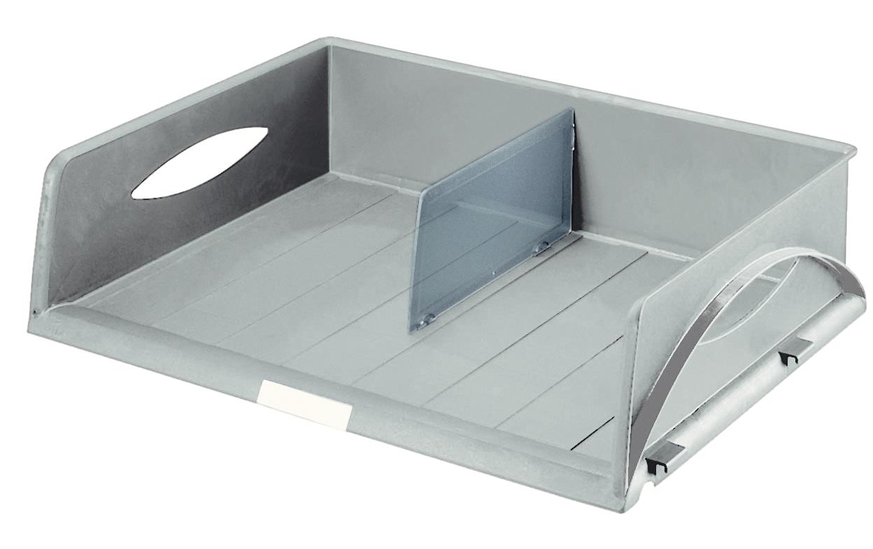 Leitz Sorty Jumbo – Briefkorb für A3, quer, Polystyrol (PS), grau, 490 × 125 × 385 mm