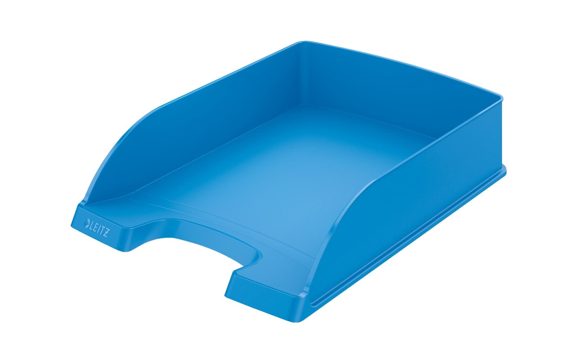 Leitz Plus – Briefkorb für A4, Polystyrol (PS), Blau, 255 × 70 × 357 mm