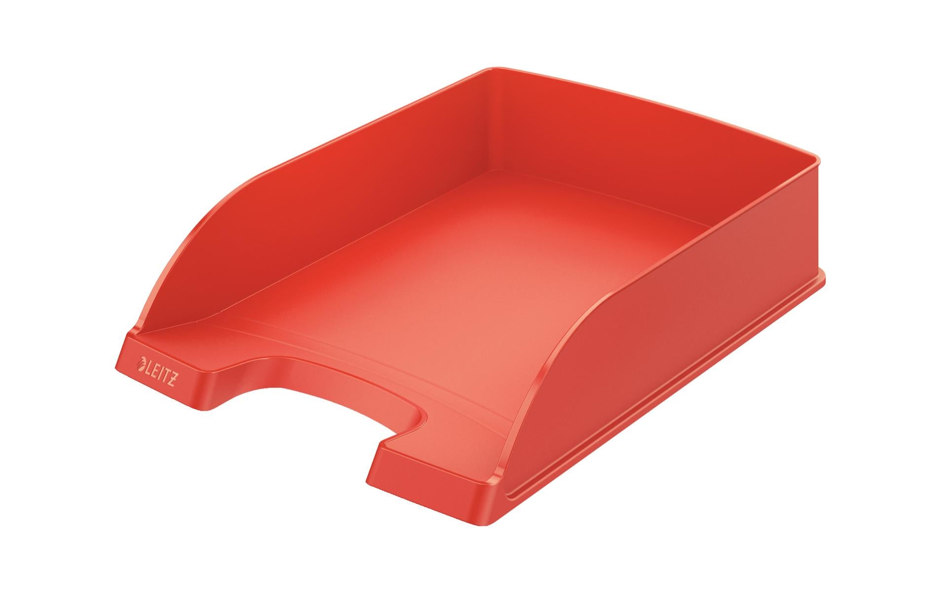 Leitz Plus – Briefkorb für A4, Polystyrol (PS), Rot, 255 × 70 × 357 mm