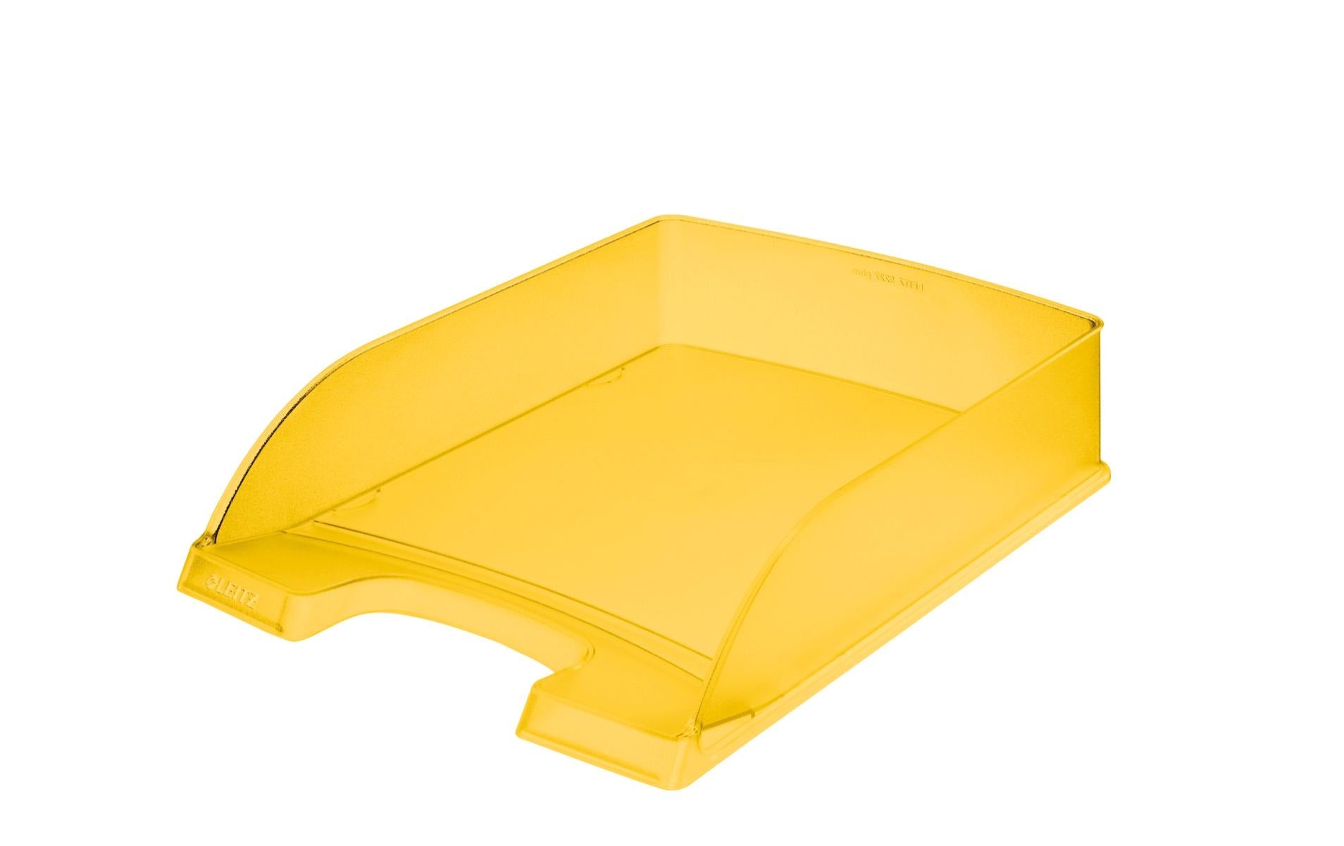 Leitz Plus – Briefkorb für A4, Polystyrol (PS), Gelb, 255 × 70 × 357 mm