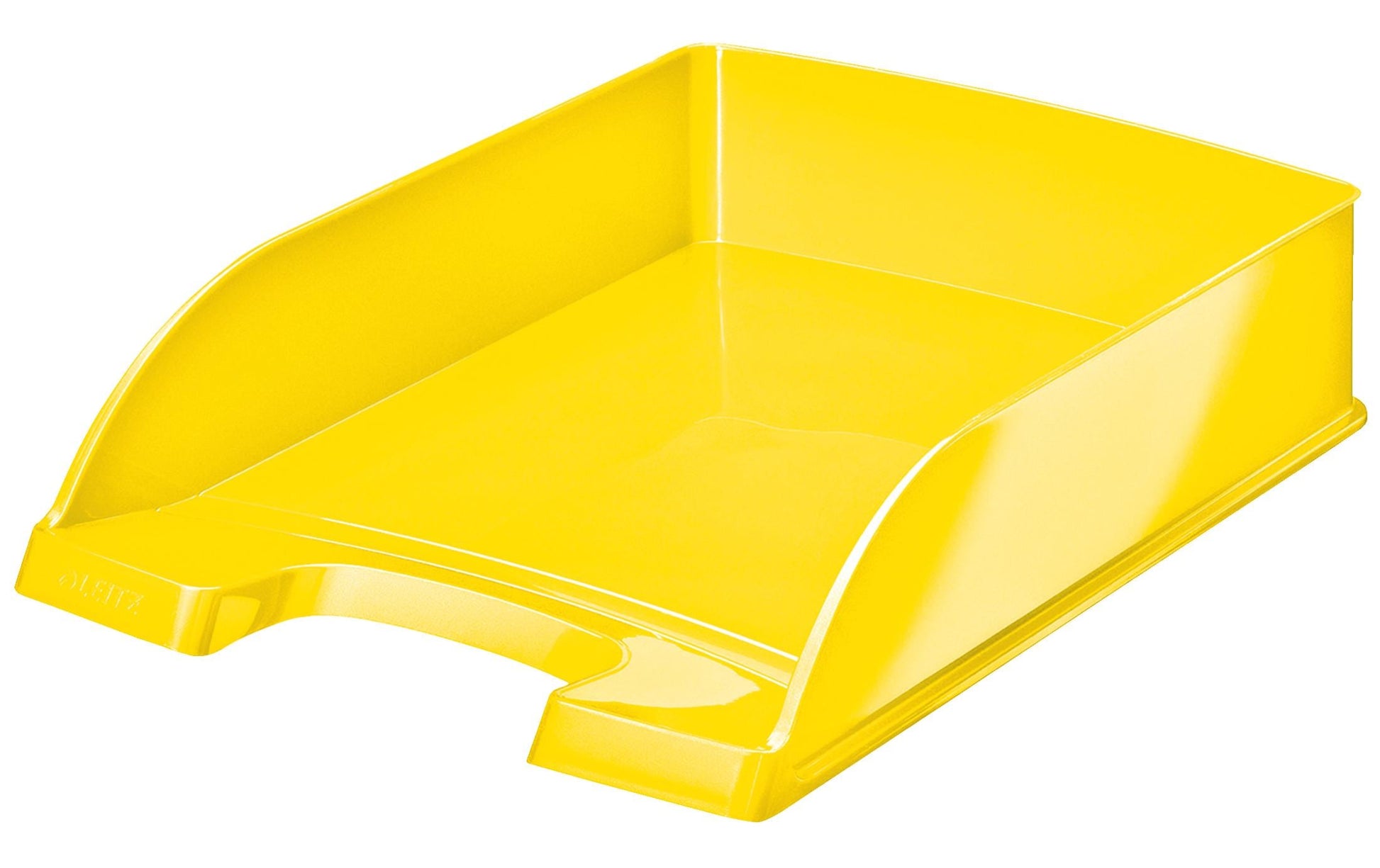 Leitz WOW – Briefkorb für A4, Polystyrol (PS), Gelb, Hochglänzend, 242 × 60 × 330 mm