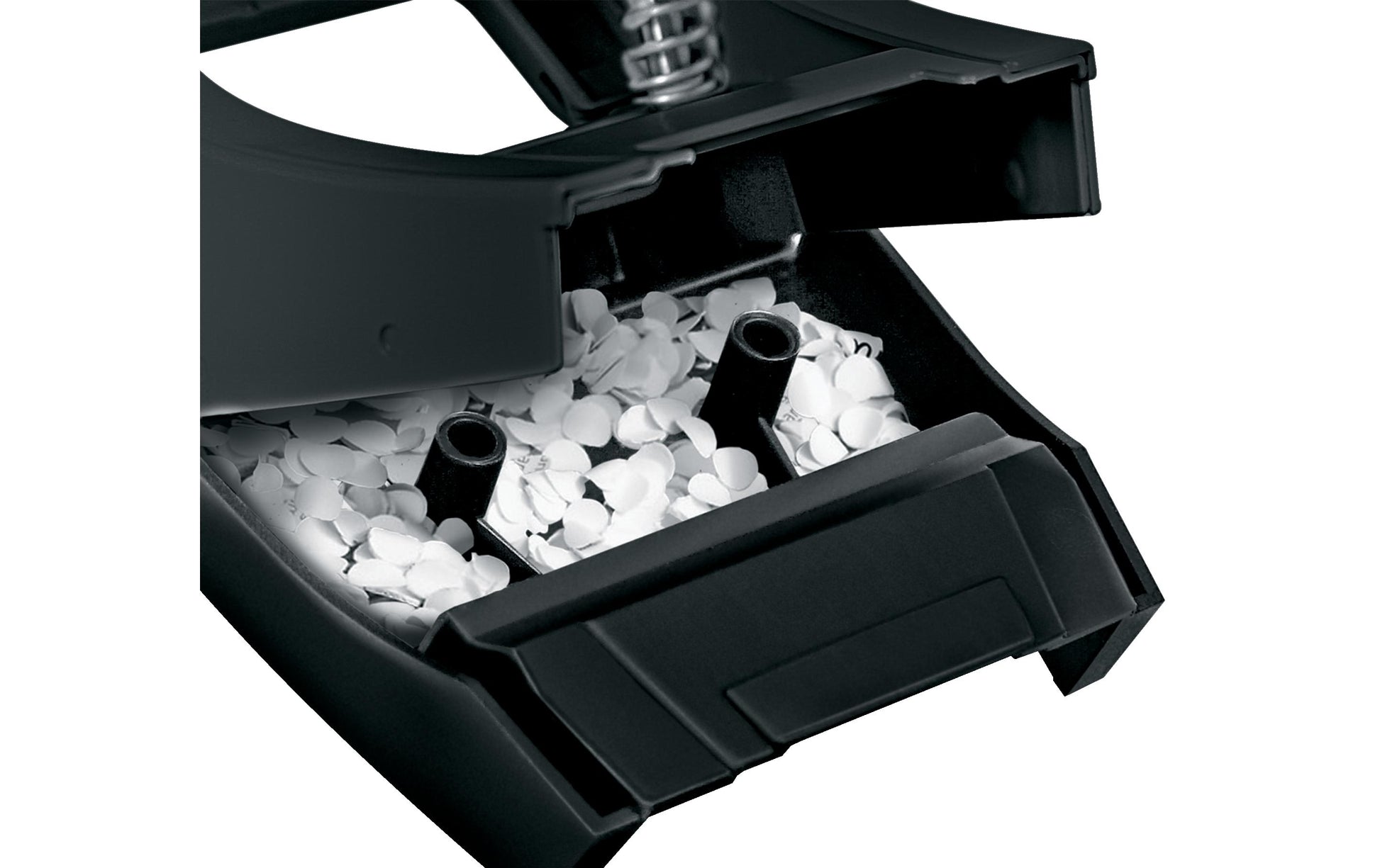 Leitz Mini-Locher NeXXt Recycle – 2-Loch, Lochabstand 80 mm, 10 Blatt, bis A4, Ø5,5 mm – Schwarz