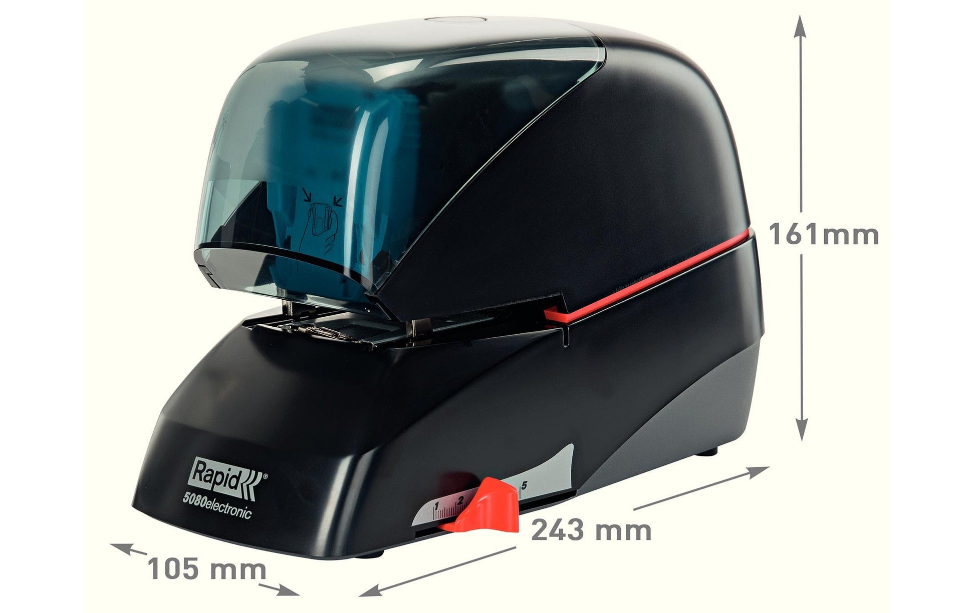 Rapid 20993410 – Elektrischer Hefter, 80 Blätter