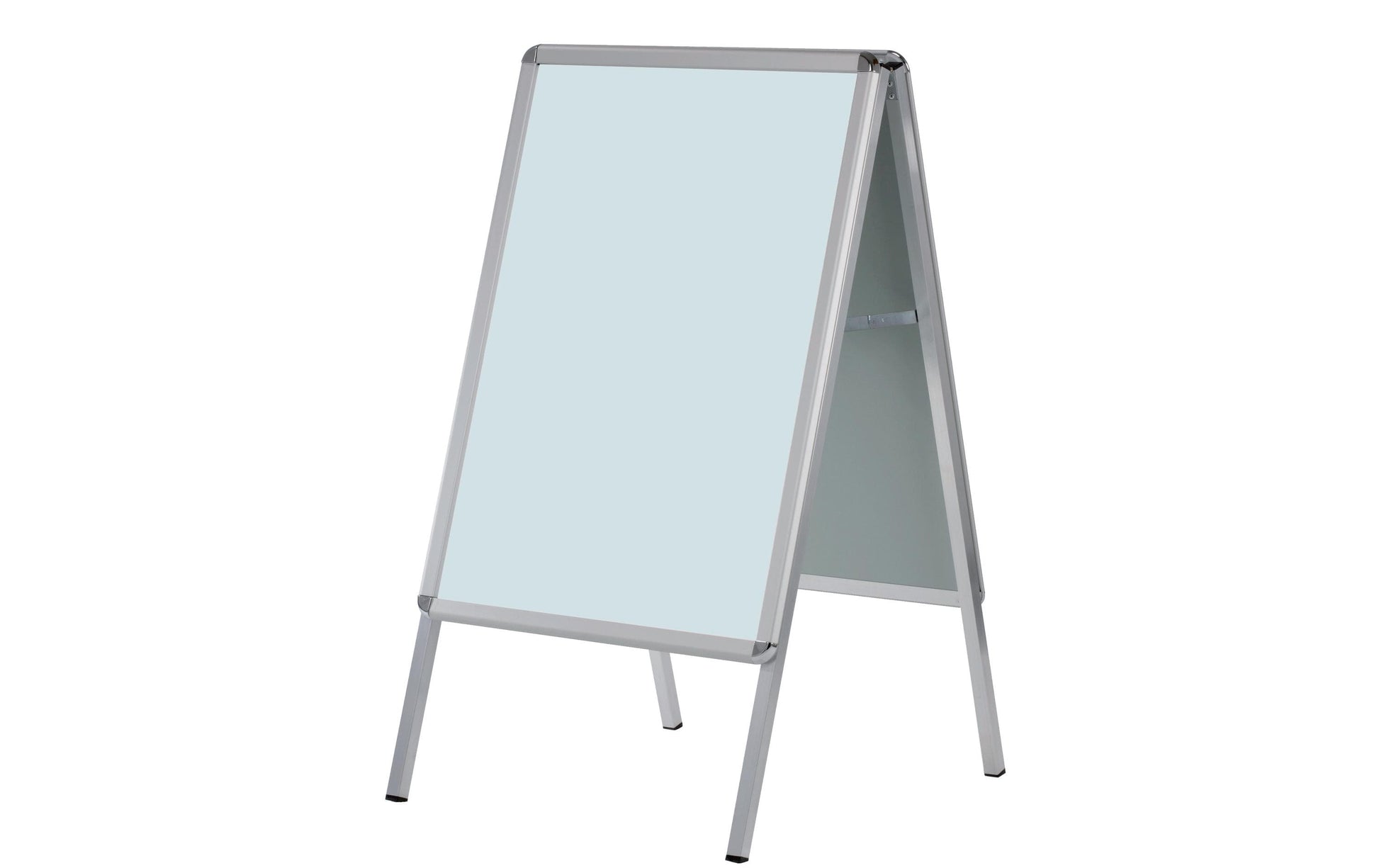 Franken Kundenstopper Standard – 640 × 1150 mm, silber, Aluminium