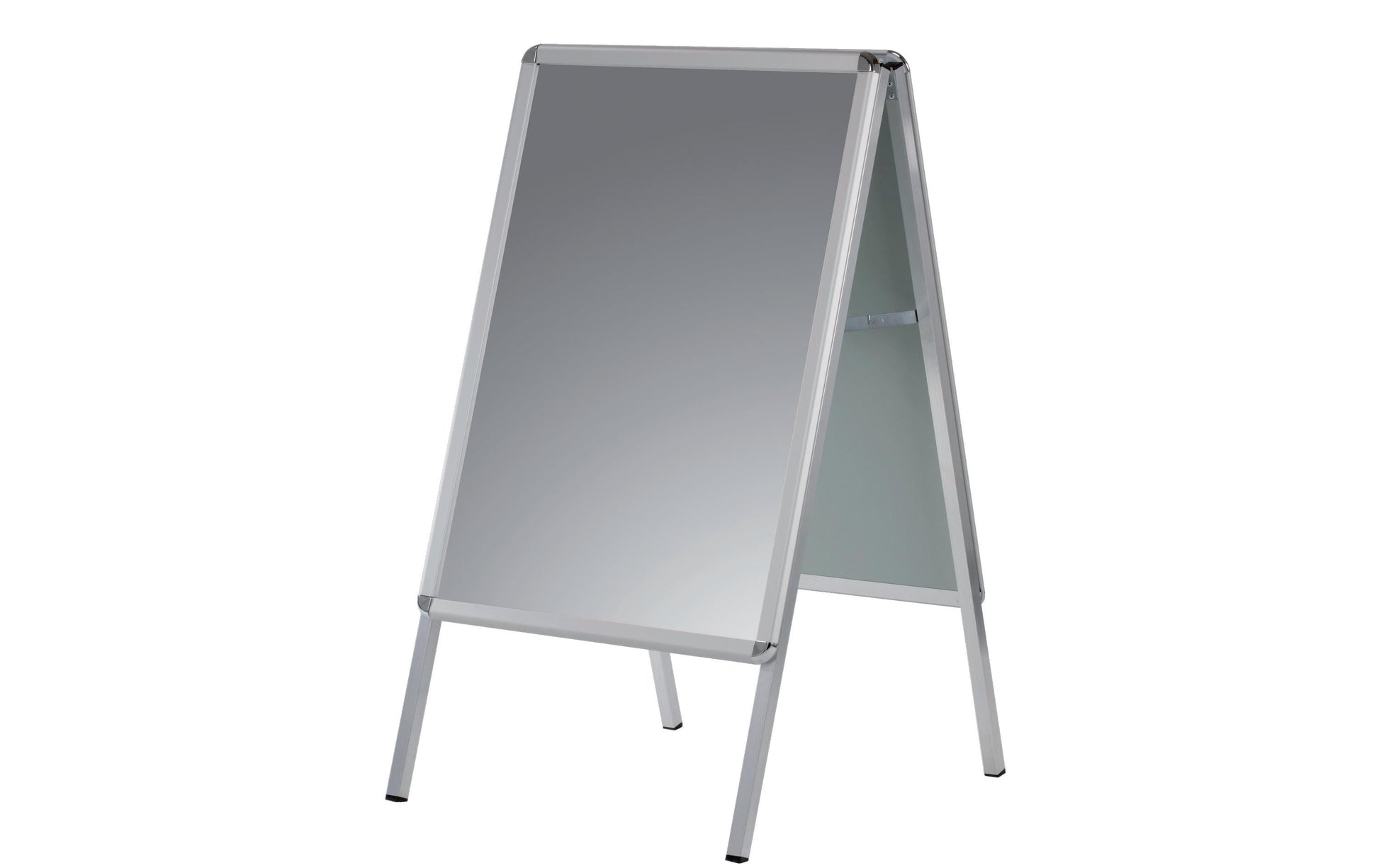 Franken Kundenstopper Standard – 640 × 1150 mm, silber, Aluminium