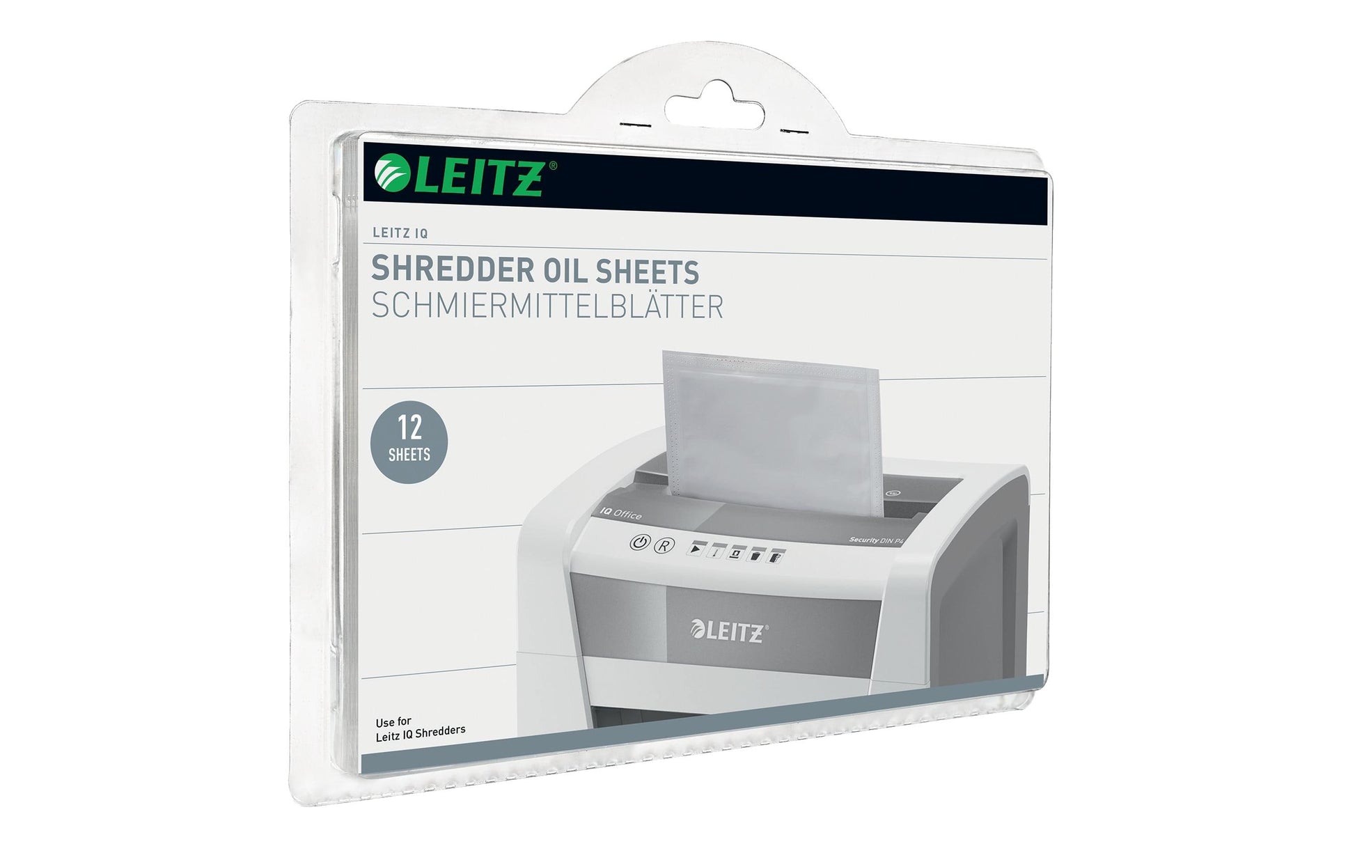 Leitz Aktenvernichter-Ölblätter – 12 Stk., 238 × 16 × 169 mm, für Aktenvernichter
