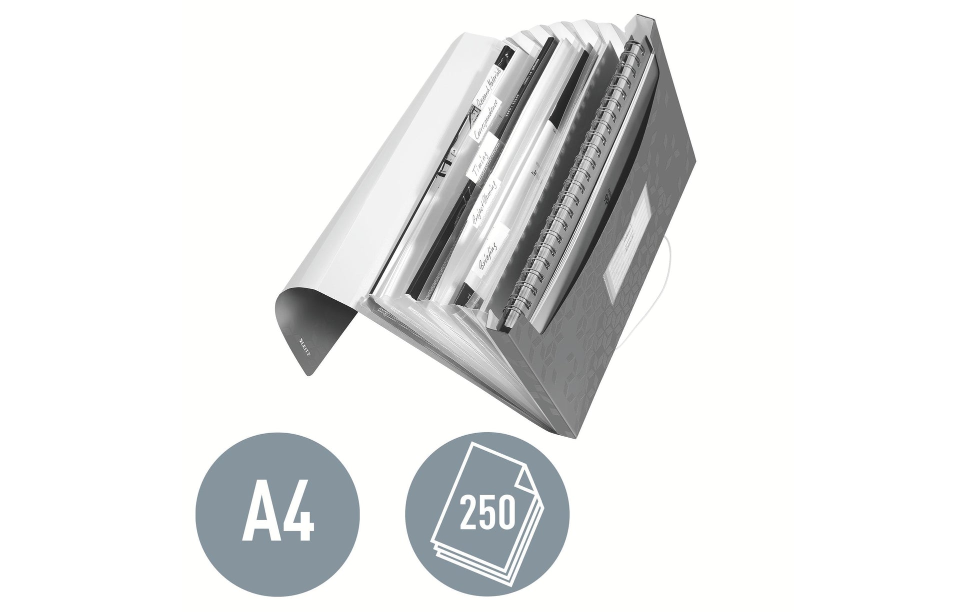 Leitz Sammelmappe für A4, Kunststoff, Eisblau, mit Gummizug