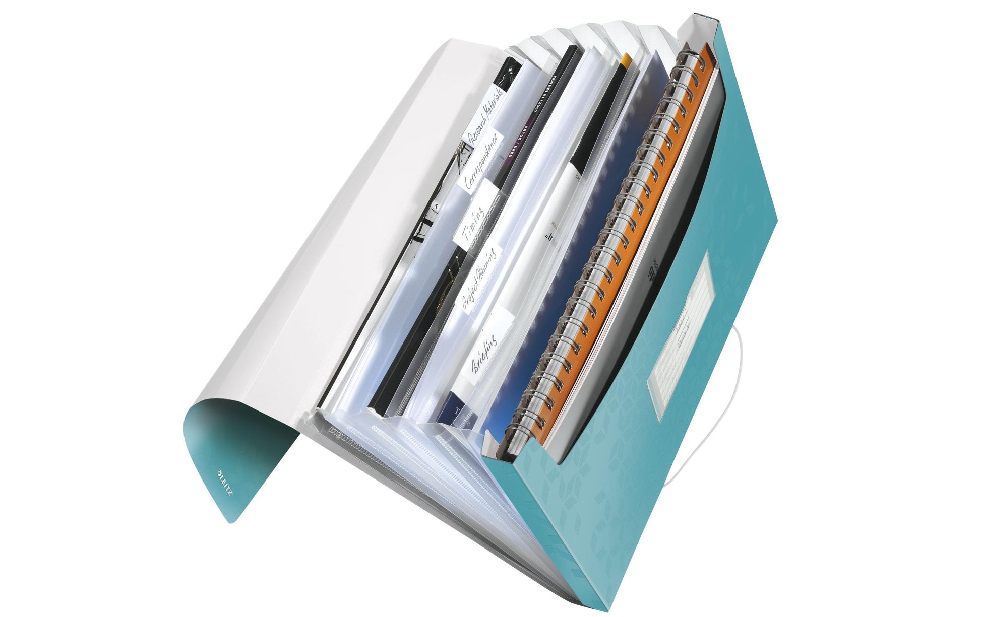 Leitz Sammelmappe für A4, Kunststoff, Eisblau, mit Gummizug