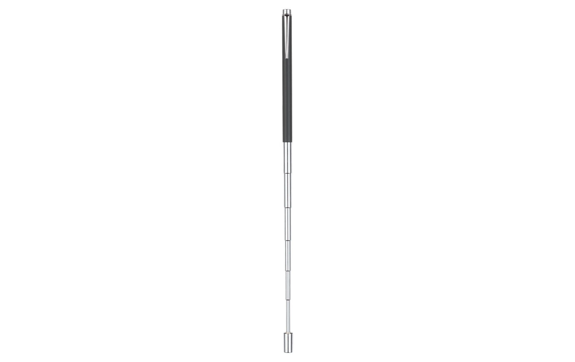 Nobo Teleskopzeigestab – 13–62,5 cm, schwarz/silber, mit Kugelschreiber