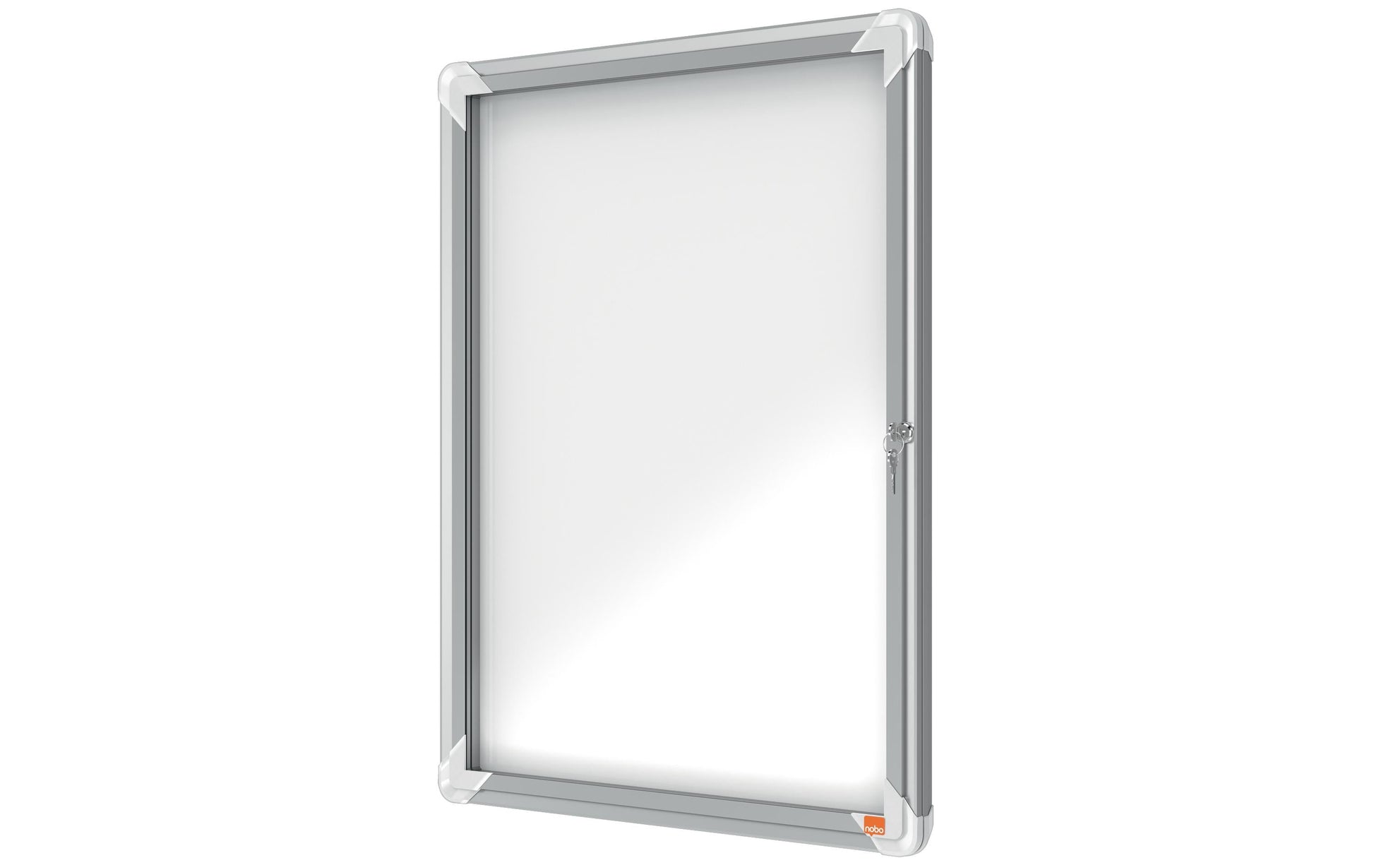 Nobo Schaukasten, 4 × A4 – Aluminium, abschliessbar, magnethaftend, 49,4 × 66,8 × 4,3 cm