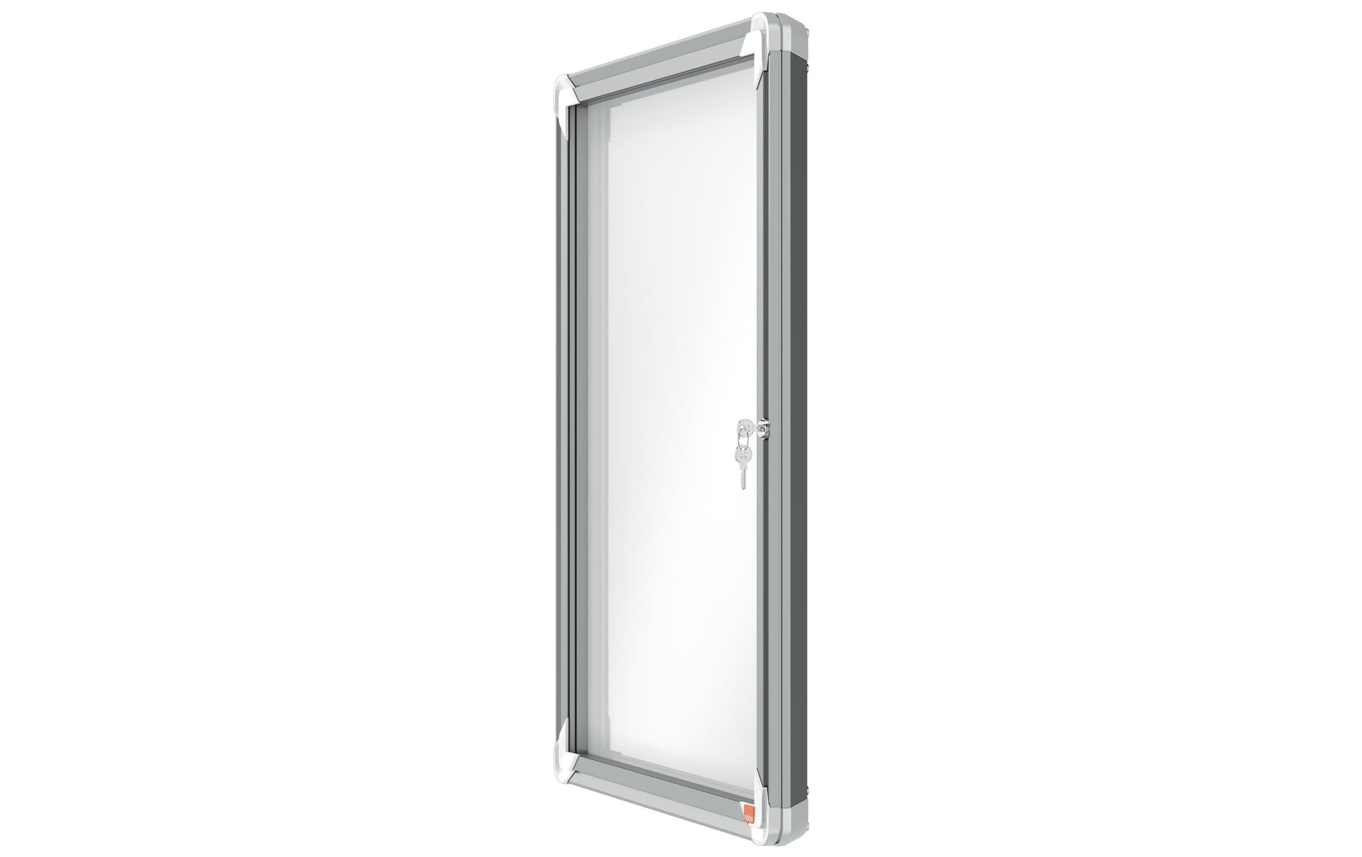 Nobo Schaukasten, 4 × A4 – Aluminium, abschliessbar, magnethaftend, 49,4 × 66,8 × 4,3 cm
