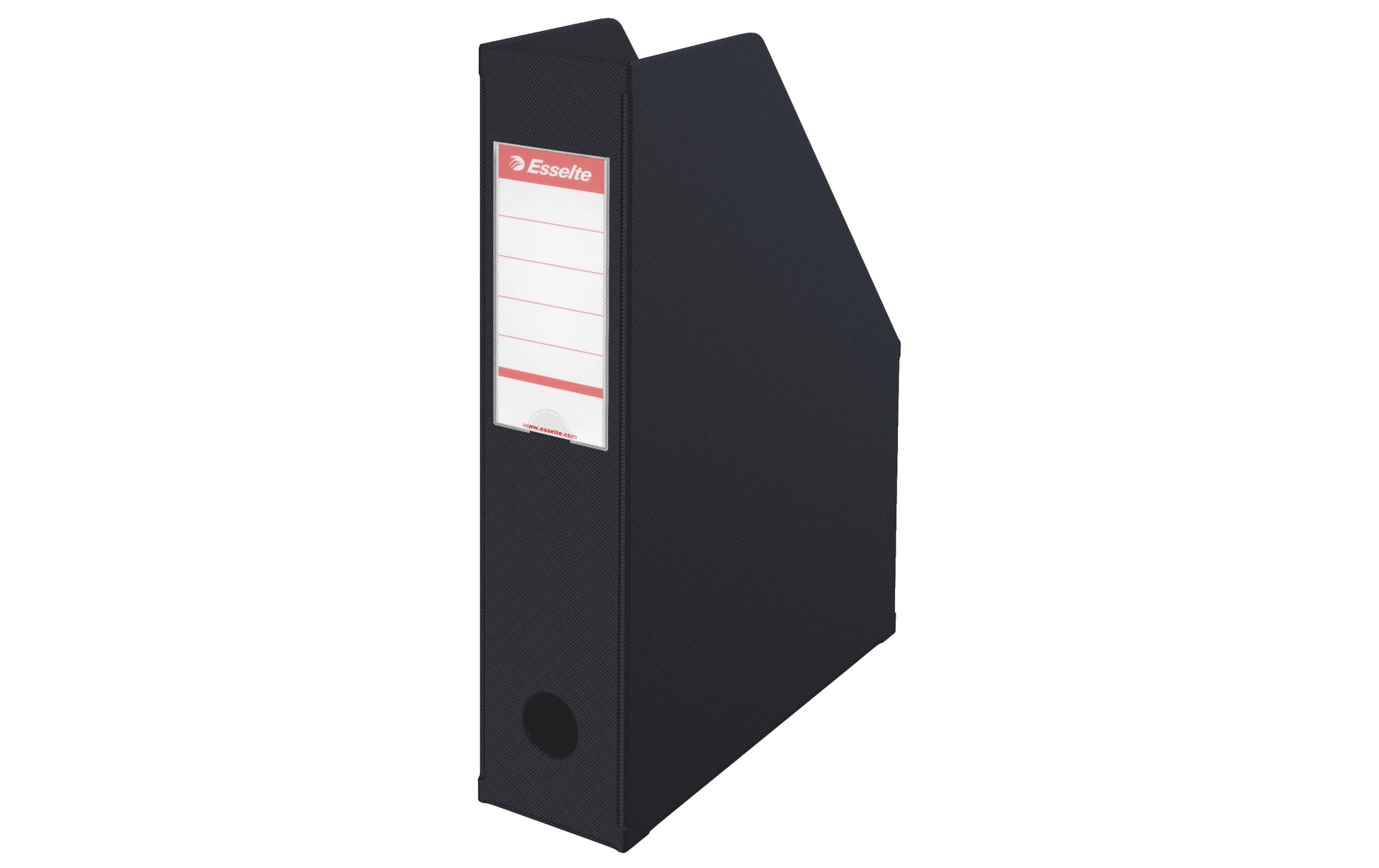 Esselte VIVIDA Stehsammler – für A4, 1 Fach, Rückenbreite 72 mm, Hartpappe, schwarz, B 72 × H 318 × T 242 mm