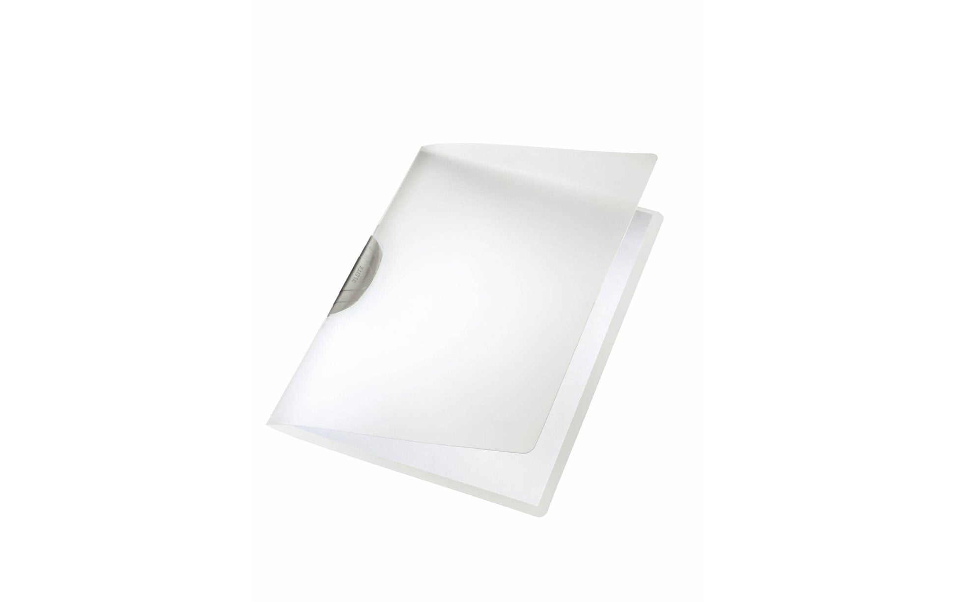Leitz ColorClip Klemmhefter für A4, grau/transparent – transparenter Vorderdeckel – bis 30 Blatt – 1 Stk