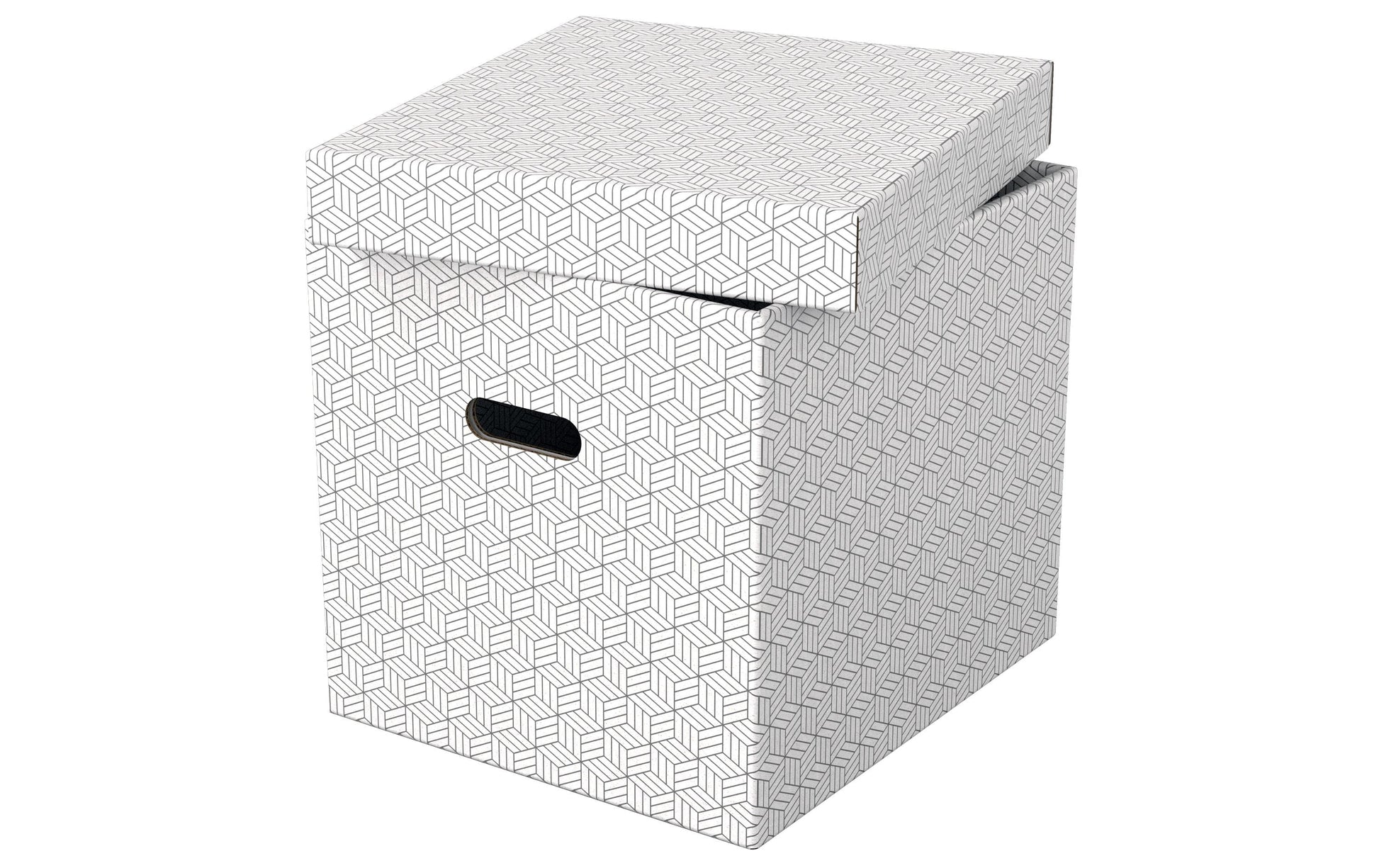 Leitz Home Cube Aufbewahrungsbox 25 l – B 320 × H 315 × T 365 mm, weiss, Karton, 3 Stück