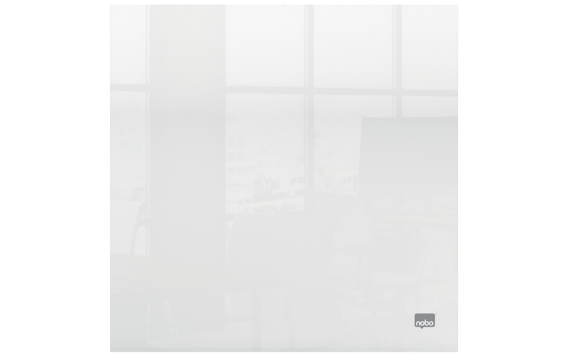Nobo Whiteboard – 30 × 30 cm, Acryl, Wandmontage, inkl. Stift, Klebepads, Montagesatz