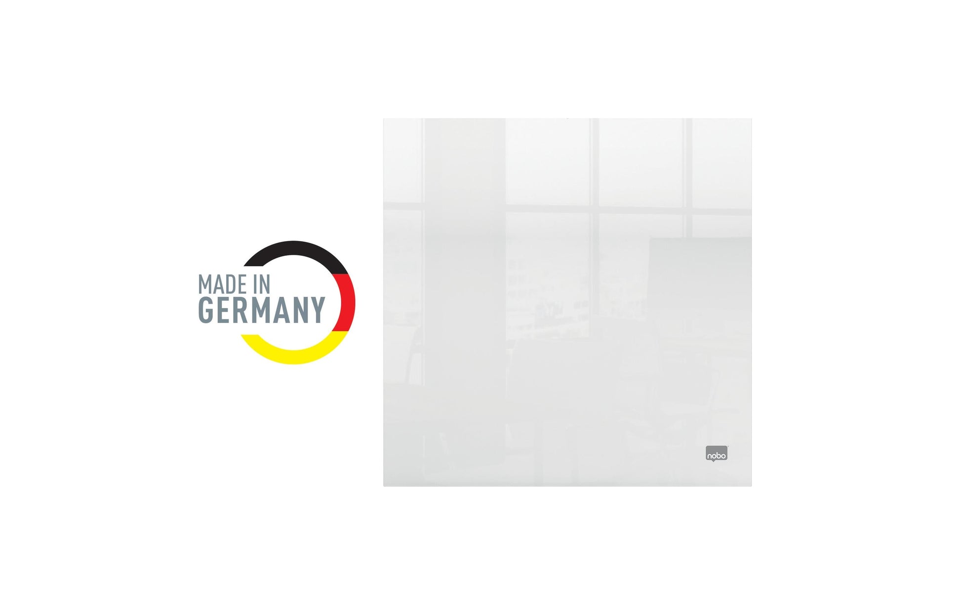 Nobo Whiteboard – 30 × 30 cm, Acryl, Wandmontage, inkl. Stift, Klebepads, Montagesatz