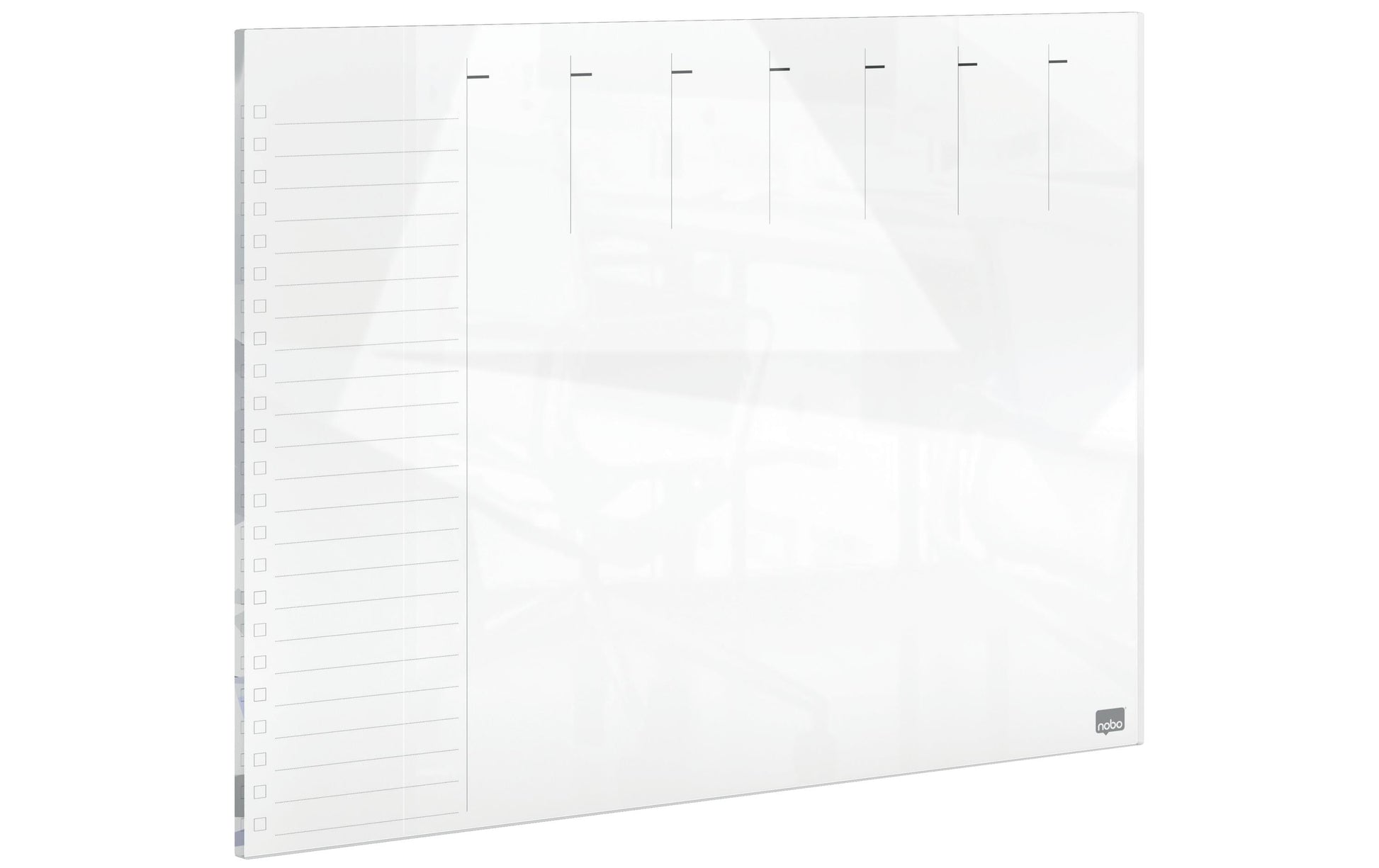 Nobo Whiteboard – 43 × 56 cm, Glas, magnetisch