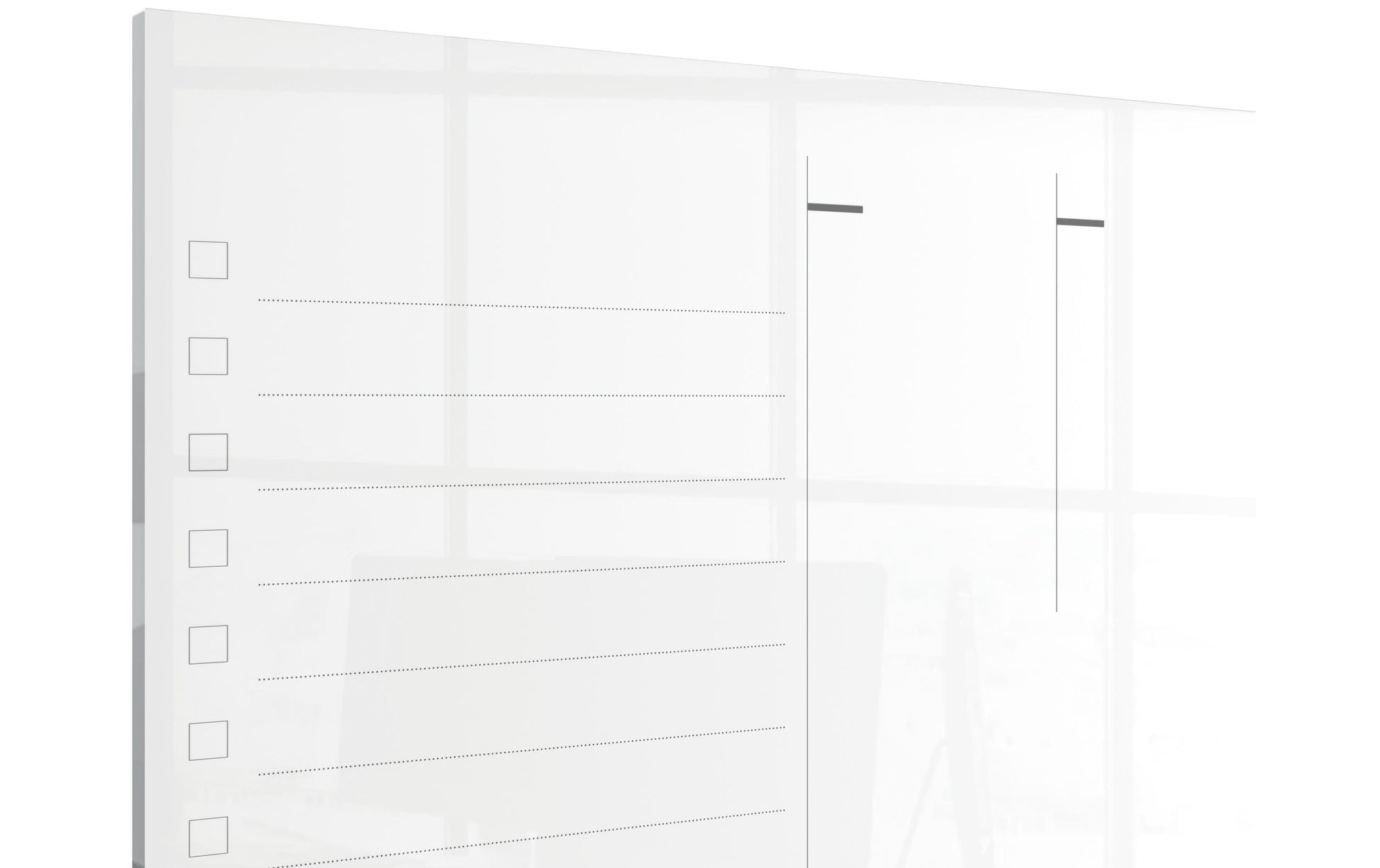 Nobo Whiteboard – 43 × 56 cm, Glas, magnetisch