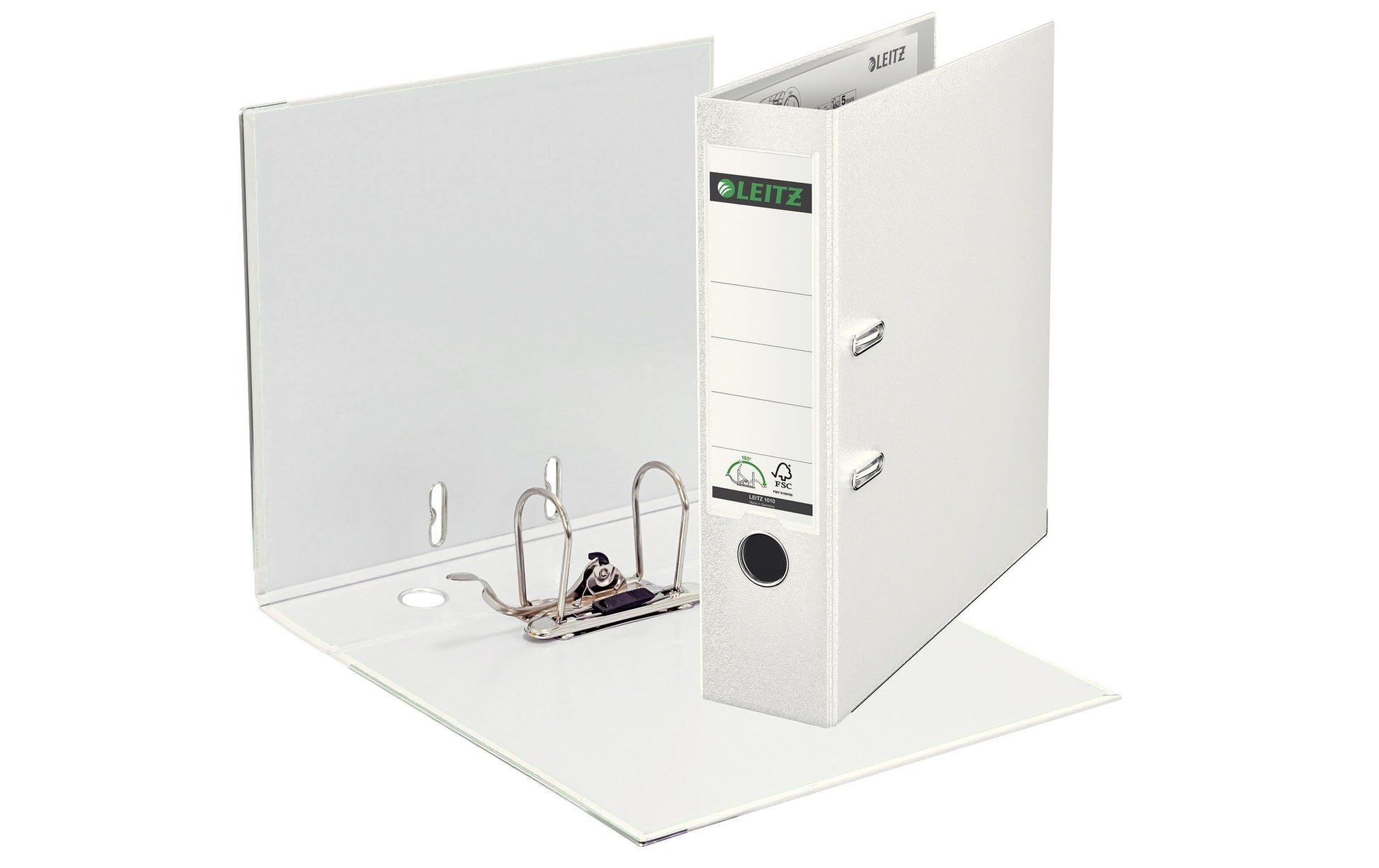 Leitz 180° Ordner – für A4 – Rückenbreite 8 cm – Weiss
