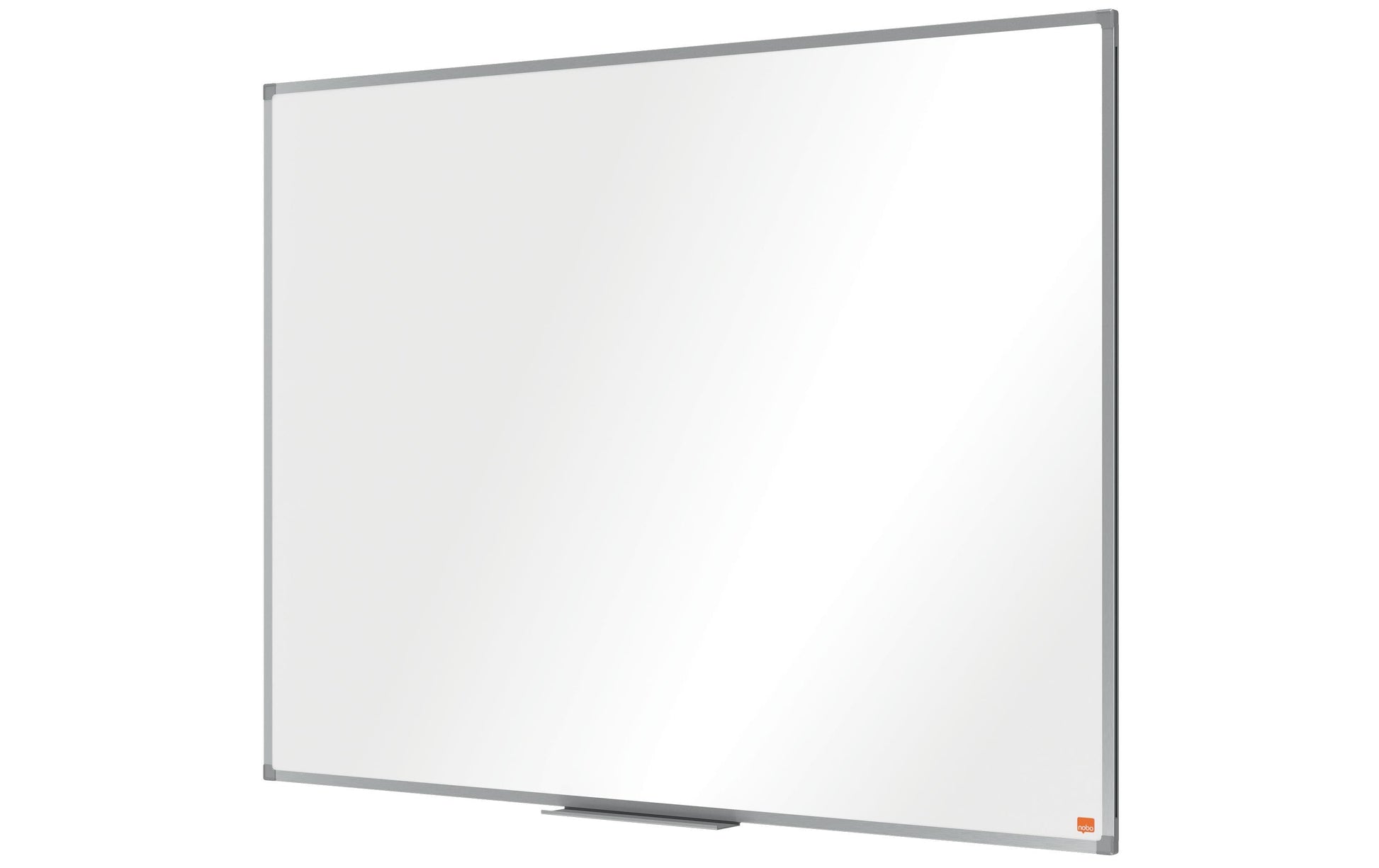 Nobo Whiteboard – 120 × 89,2 cm, Melamin, Aluminiumrahmen, Wandmontage, inkl. Stifteablage, Befestigungsmaterial