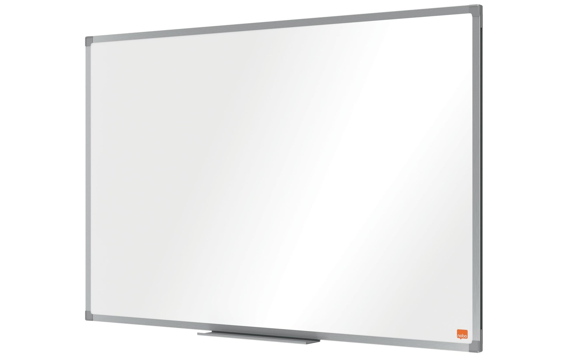 Nobo Whiteboard – 90 × 60 cm, Emaille, magnetisch, Aluminiumrahmen, Wandmontage, inkl. Stifteablage