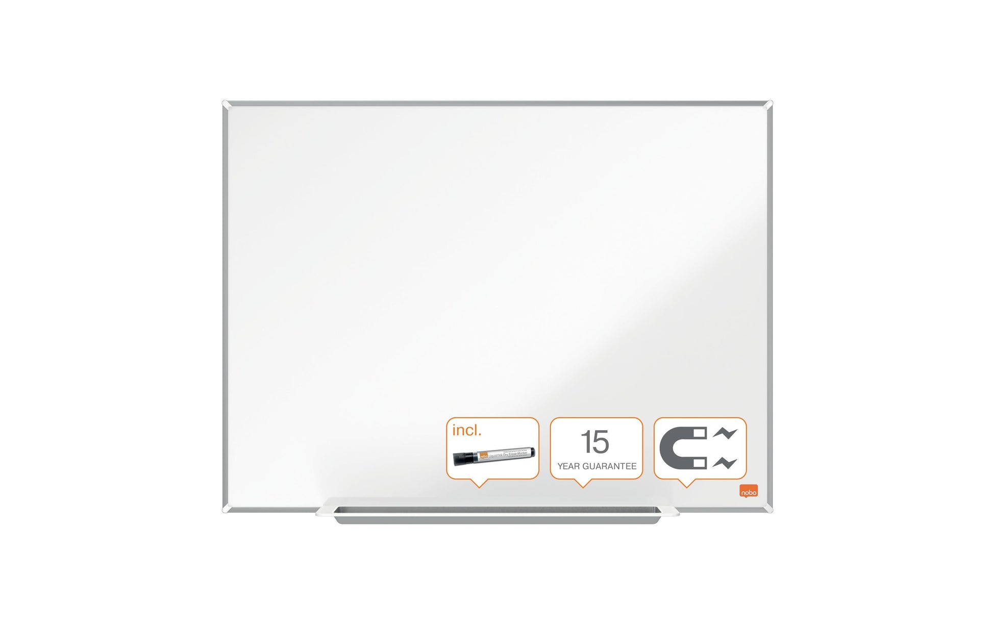 Nobo Impression Pro Whiteboard – Stahl, magnetisch – 60 × 45 cm