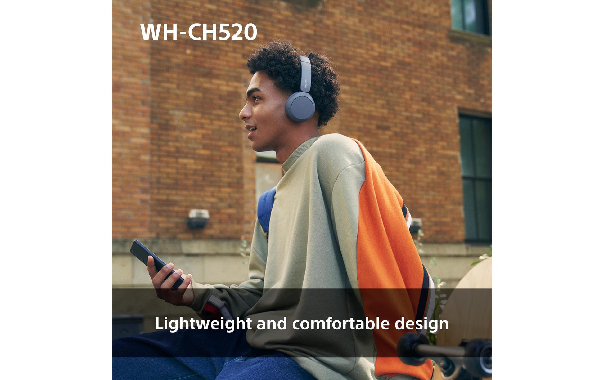 Sony WH-CH520 – Duo Headset, On-Ear – Bluetooth – geschlossen, USB-C – Pink – für Google Assistant – bis 40 h