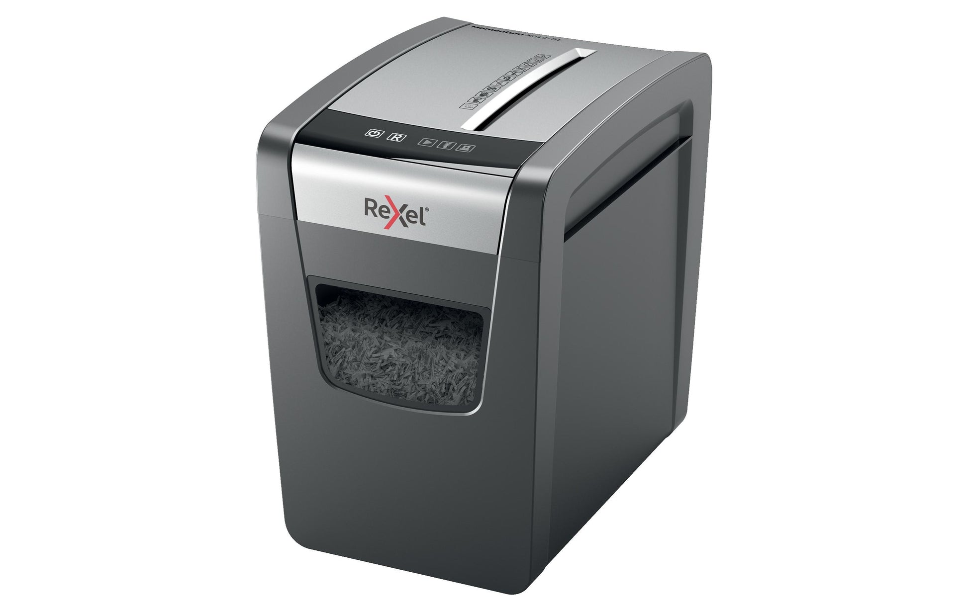 Rexel Momentum X312 Slimline – Aktenvernichter, DIN P-3, Partikelschnitt 5 × 42 mm, 12 Blatt, 23 l, A4