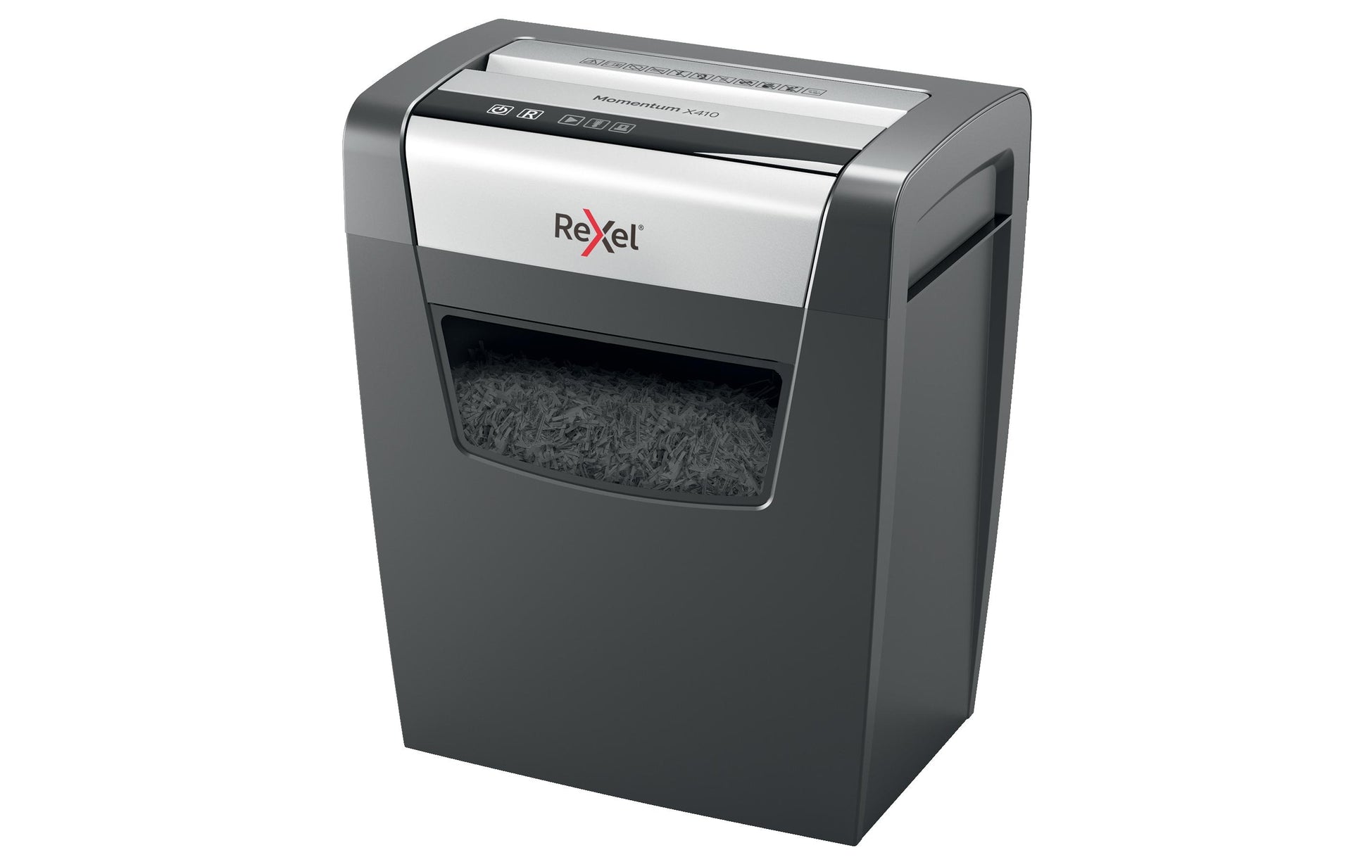 Rexel Momentum X410 – Aktenvernichter, DIN P-4, Partikelschnitt 4 × 28 mm, 10 Blatt, 23 l, A4