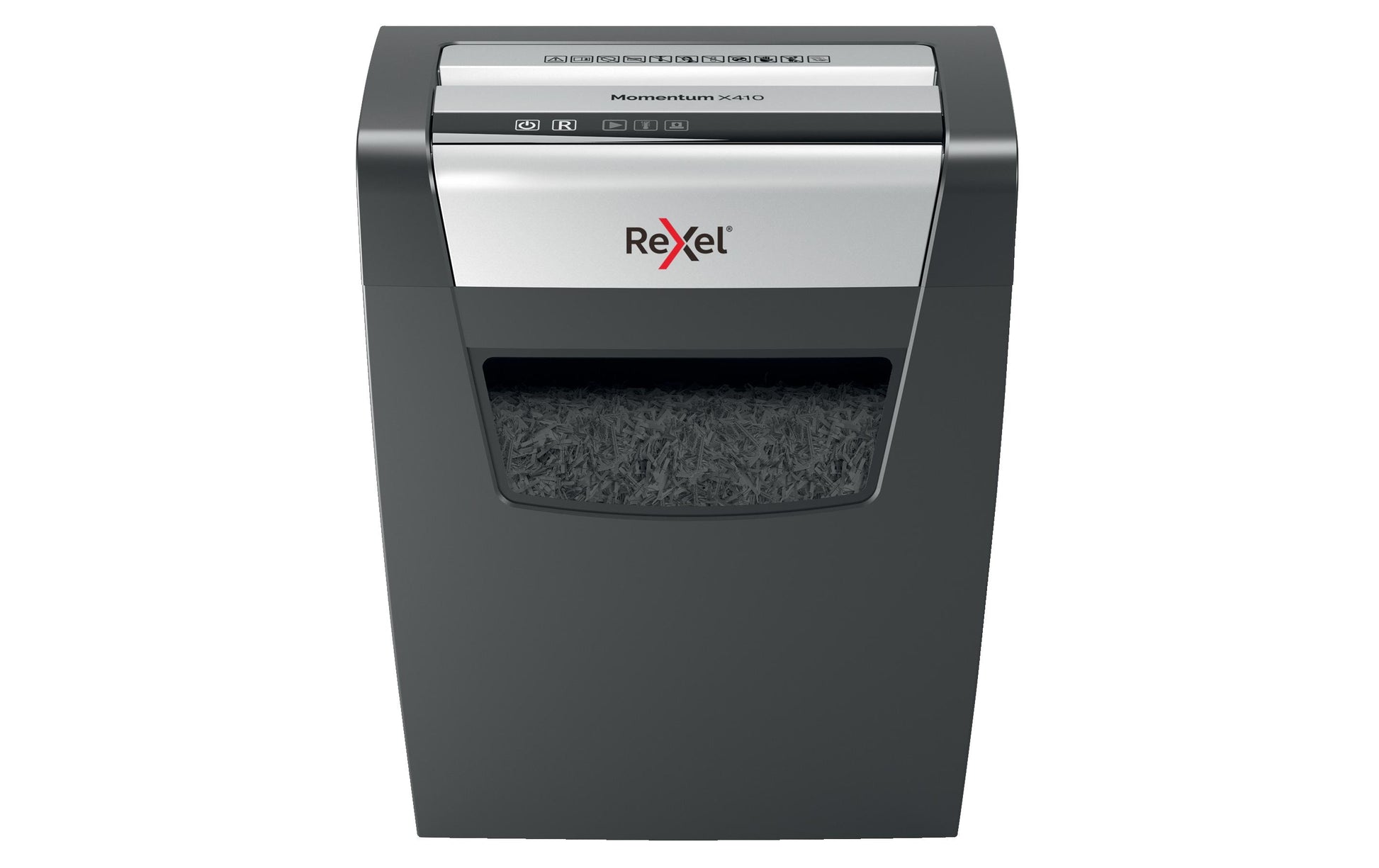 Rexel Momentum X410 – Aktenvernichter, DIN P-4, Partikelschnitt 4 × 28 mm, 10 Blatt, 23 l, A4