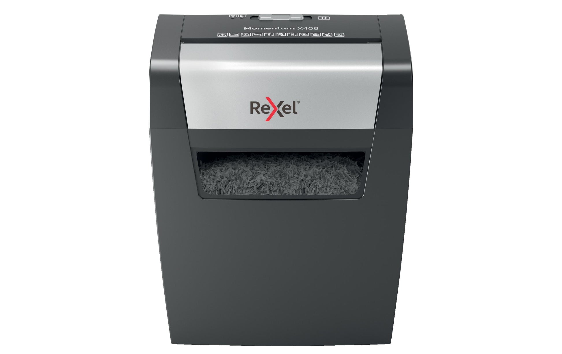 Rexel Momentum X406 – Aktenvernichter, DIN P-4, Partikelschnitt 4 × 28 mm, 6 Blatt, 15 l, A4