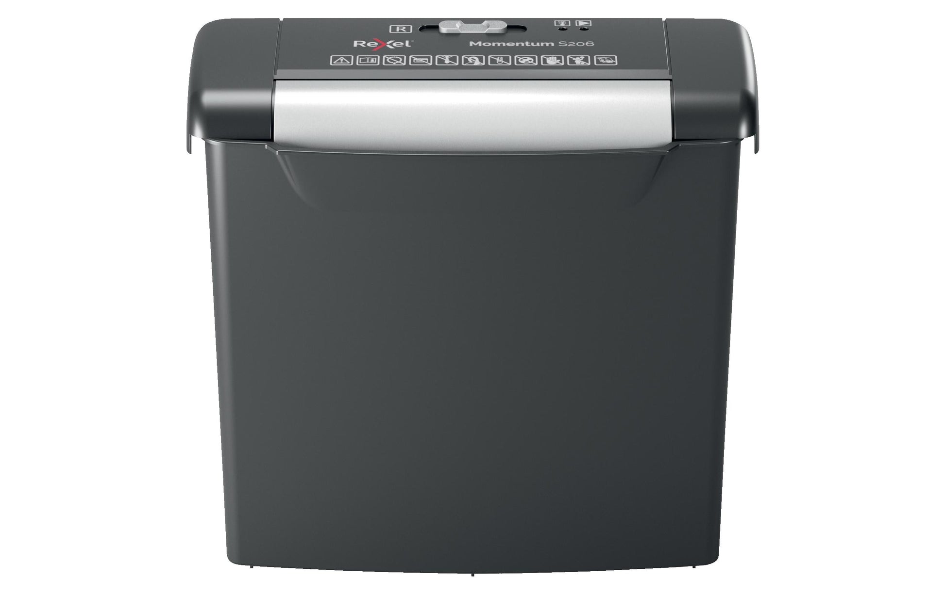 Rexel Momentum S206 – Aktenvernichter, DIN P-2, Streifenschnitt 6 mm, 6 Blatt, 9 l, A4