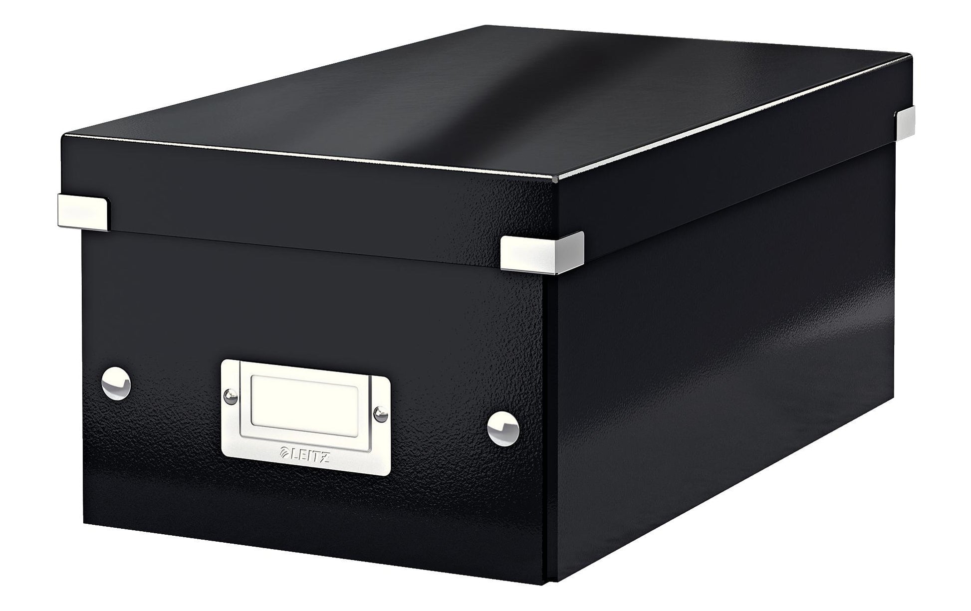 Leitz Click&Store WOW CD/DVD-Aufbewahrung 22 DVDs – schwarz, PP, B 206 × H 147 × T 352 mm