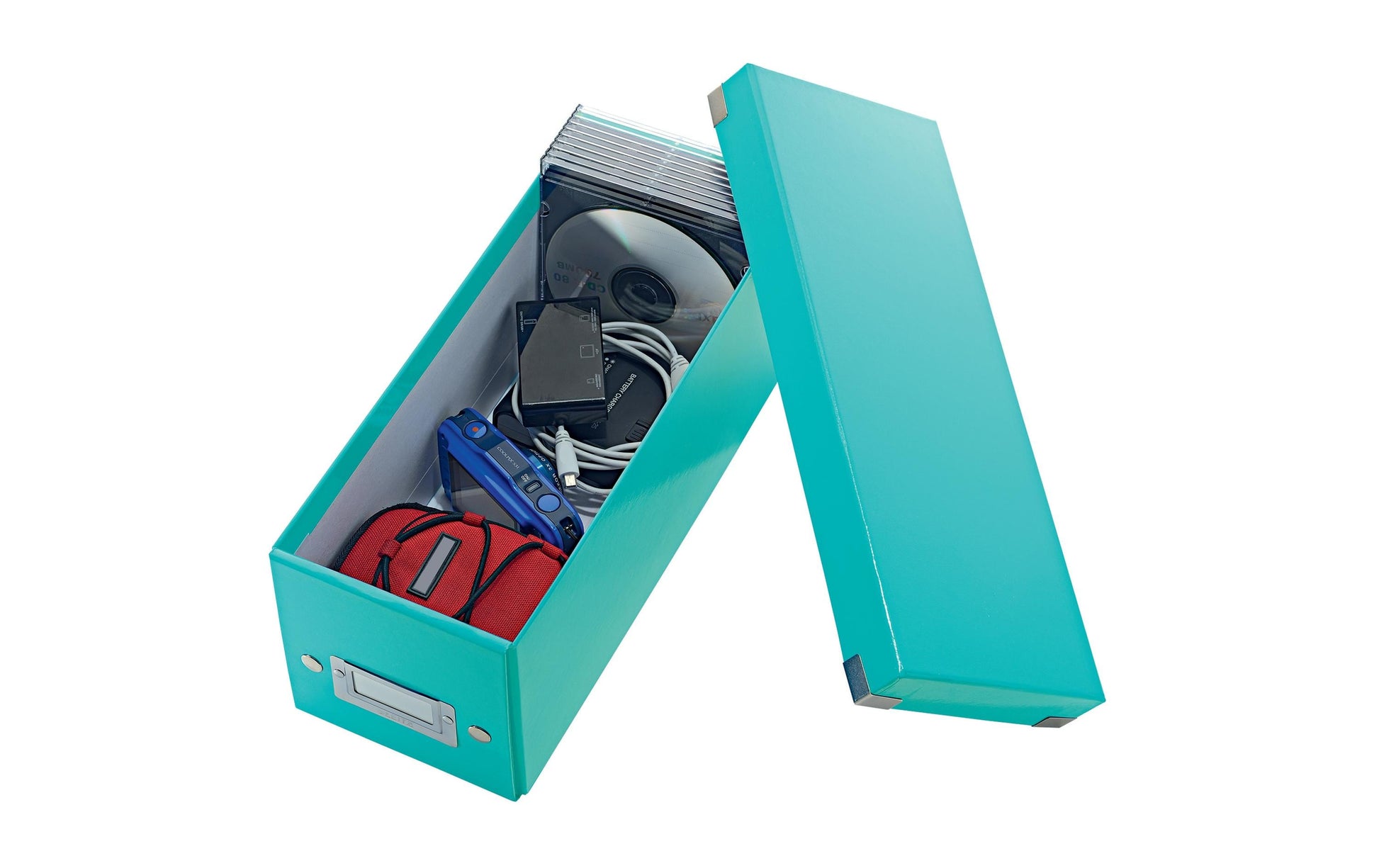 Leitz CD-Ablagebox 160 Disks – Hartplatte, 143 × 352 × 136 mm