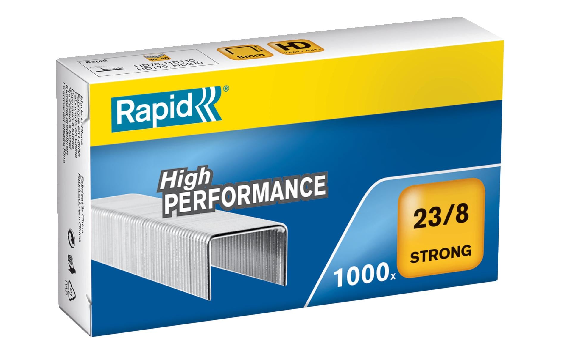 Rapid Heftklammern – 23/8, 40 Blatt, 1’000 Stück, verzinkt