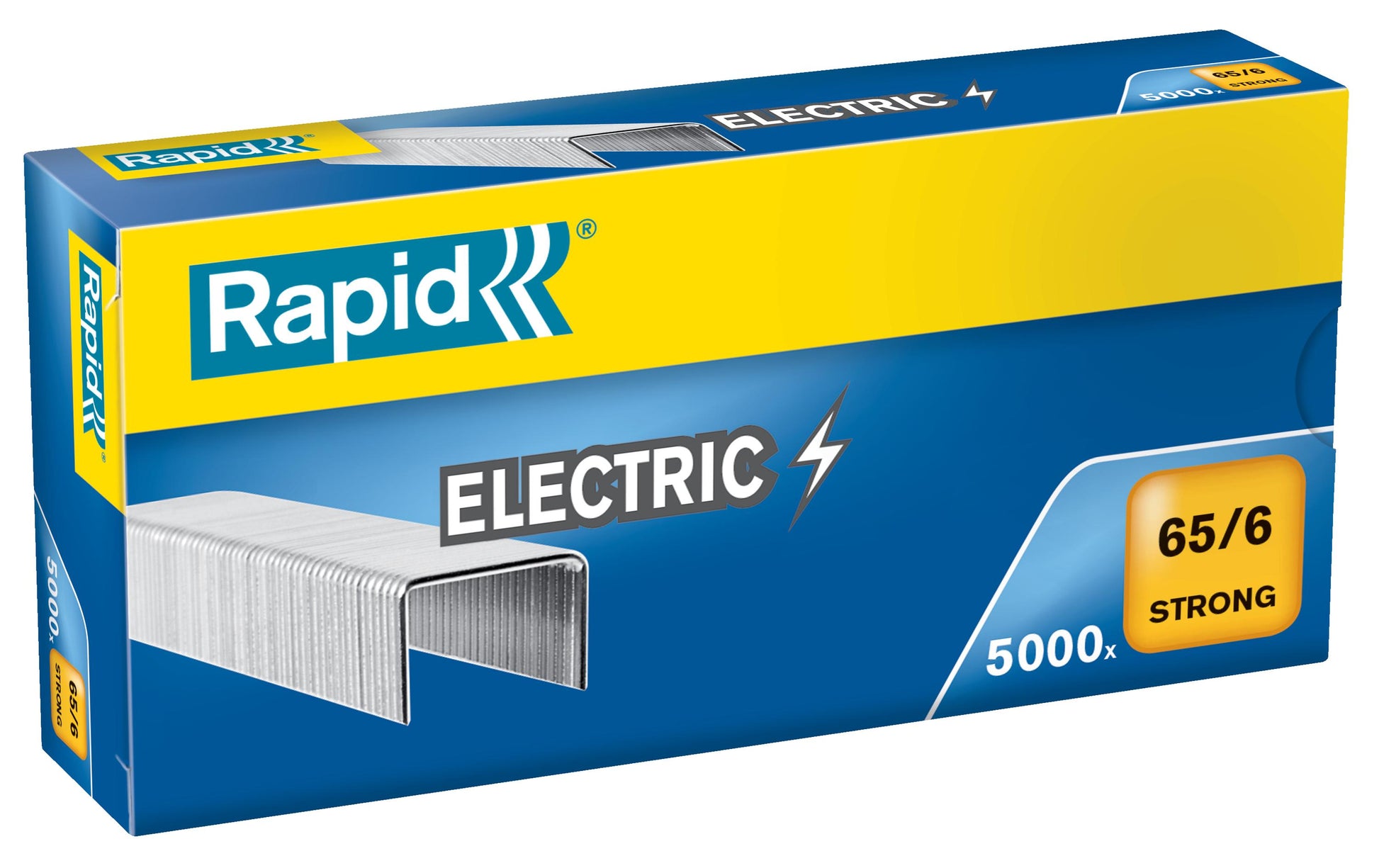 Rapid Heftklammern 65/6 – für Rapid 65E – 20 Blatt – Metall, silber – 5000 Stk.