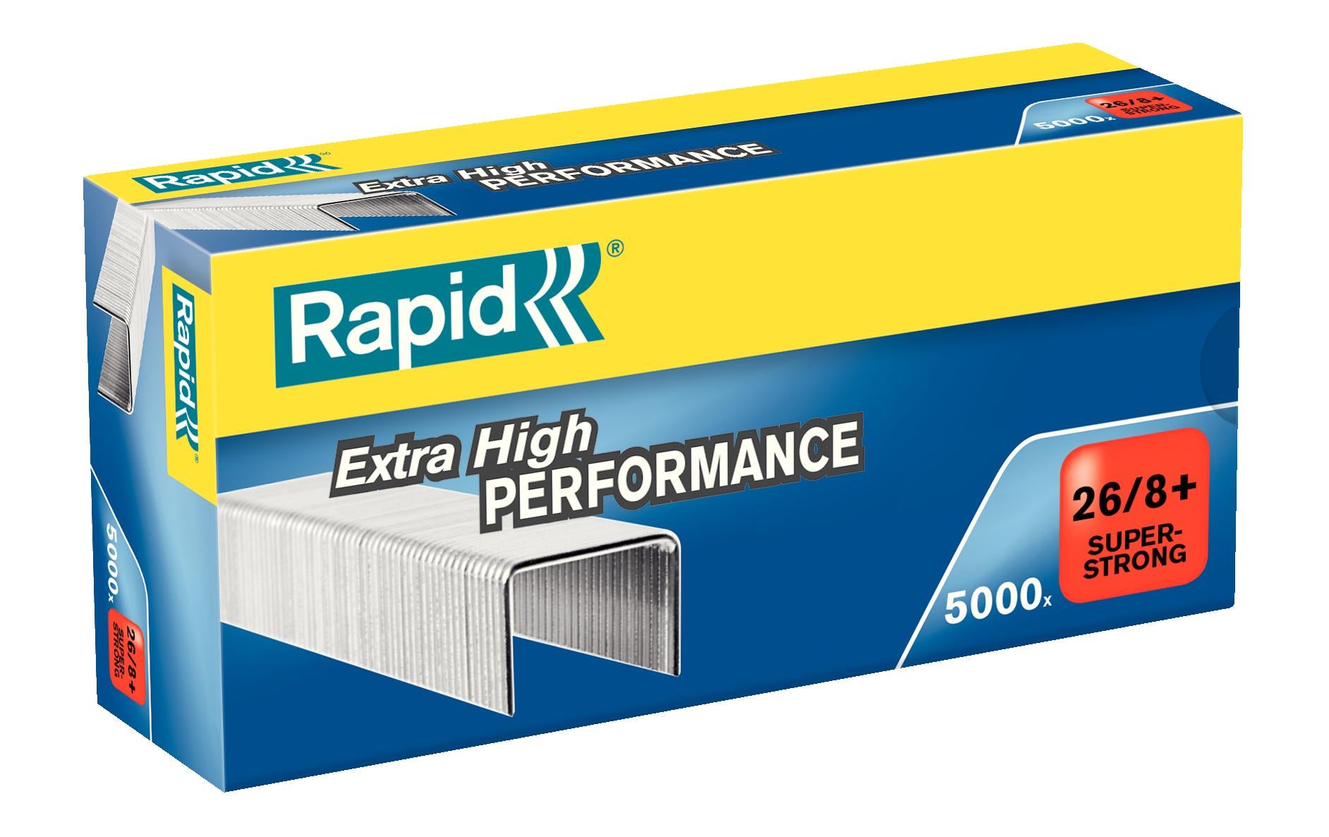 Rapid Heftklammern – 26/8, 50 Blatt, 5’000 Stück, verzinkt – für K1, K2, S50
