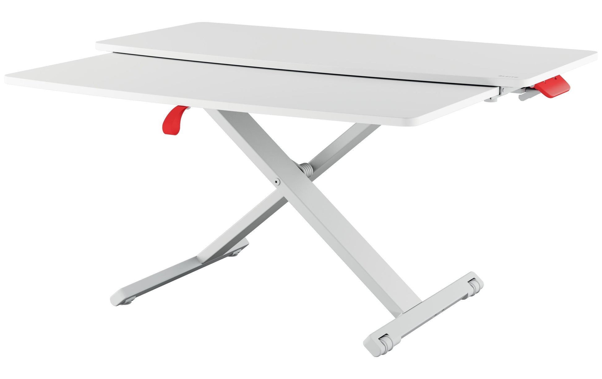 Leitz Stehtisch – 42 × 80 × 7,2-38 cm – grau – höhenverstellbar