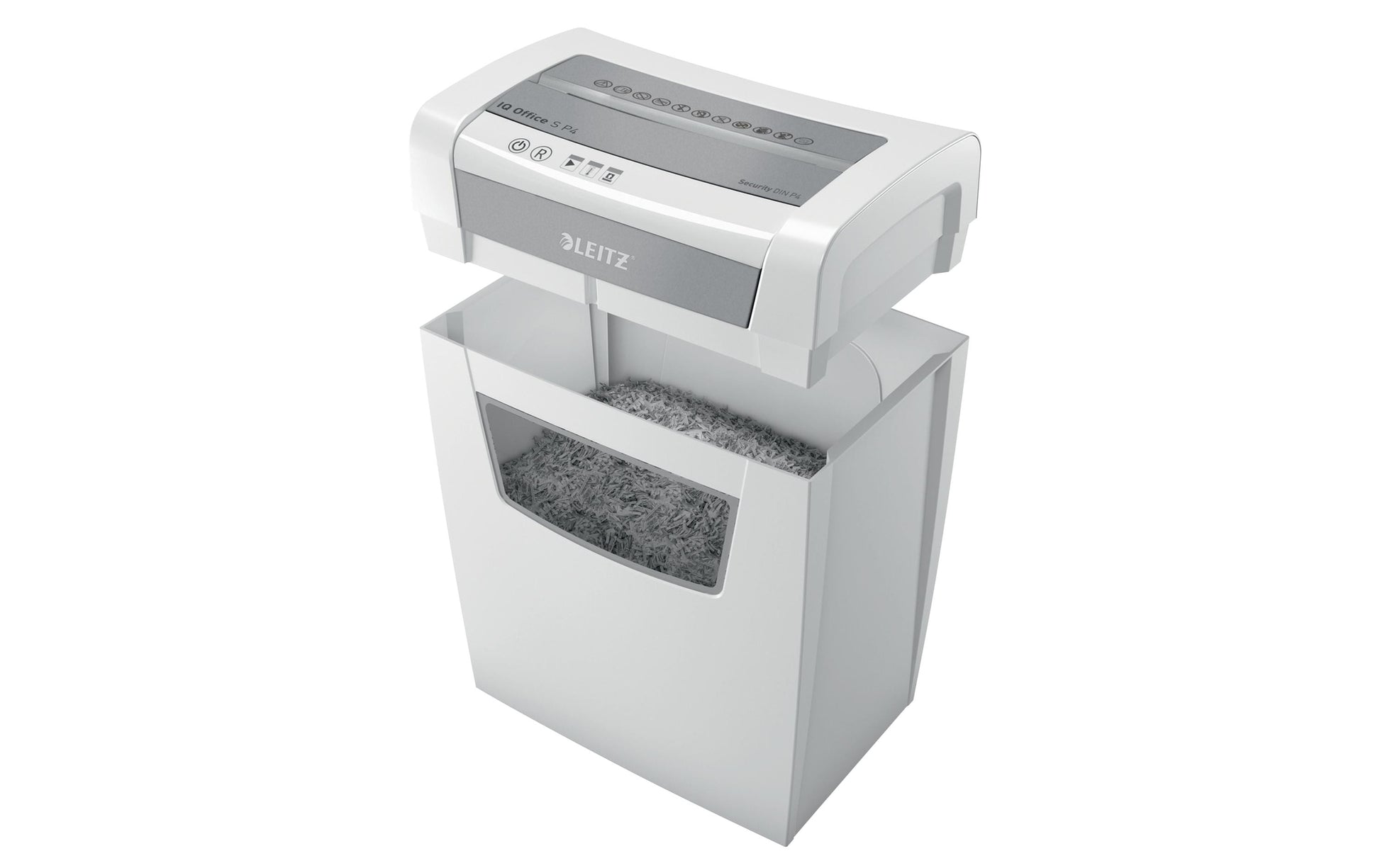 Leitz bürogeräte Leitz IQ Office – Aktenvernichter, DIN P-4, Partikelschnitt 4 × 28 mm, 12 Blatt, 23 l