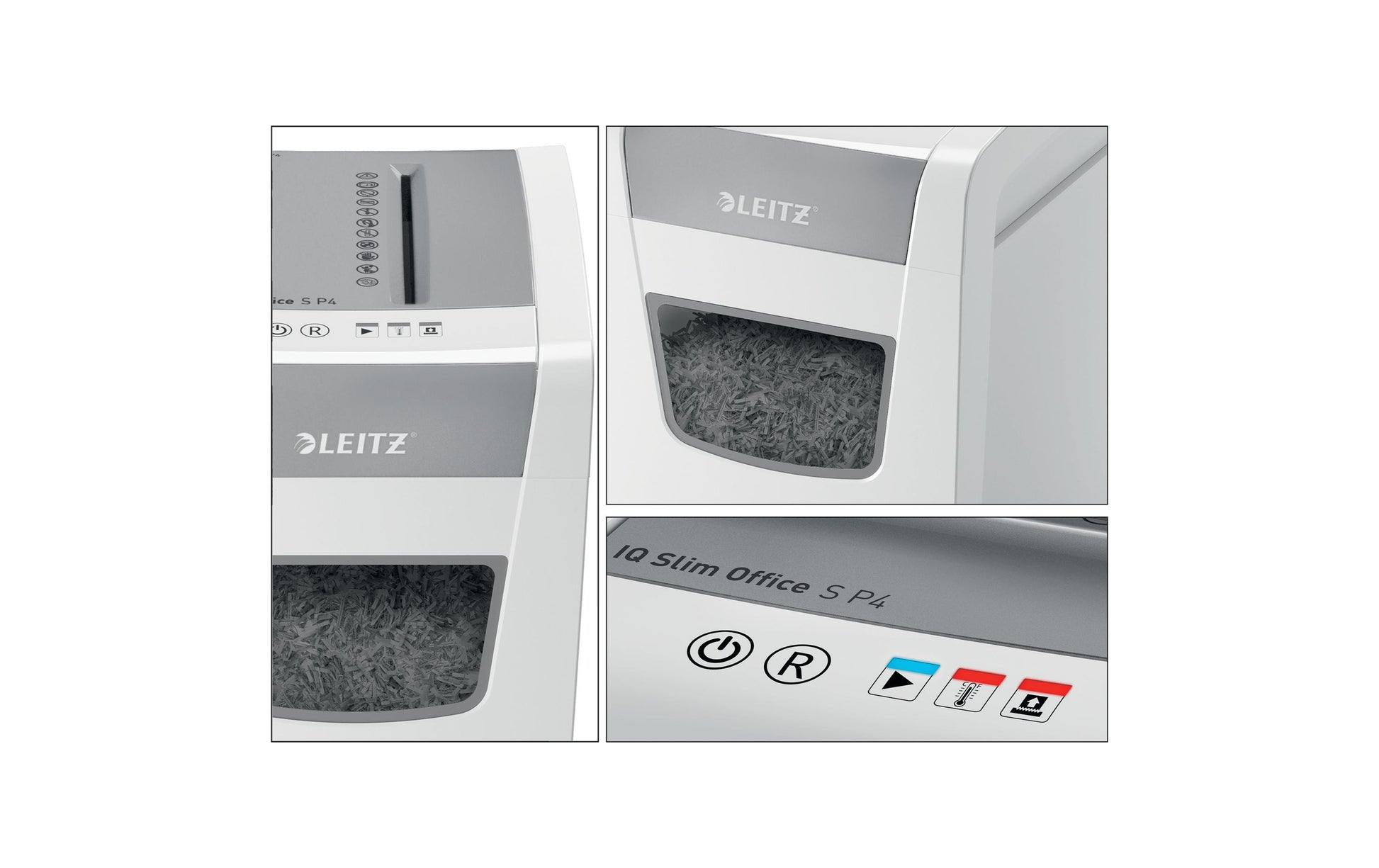 Leitz bürogeräte Leitz – Aktenvernichter, DIN P-4, Partikelschnitt 4 × 28 mm, 12 Blatt, 23 l