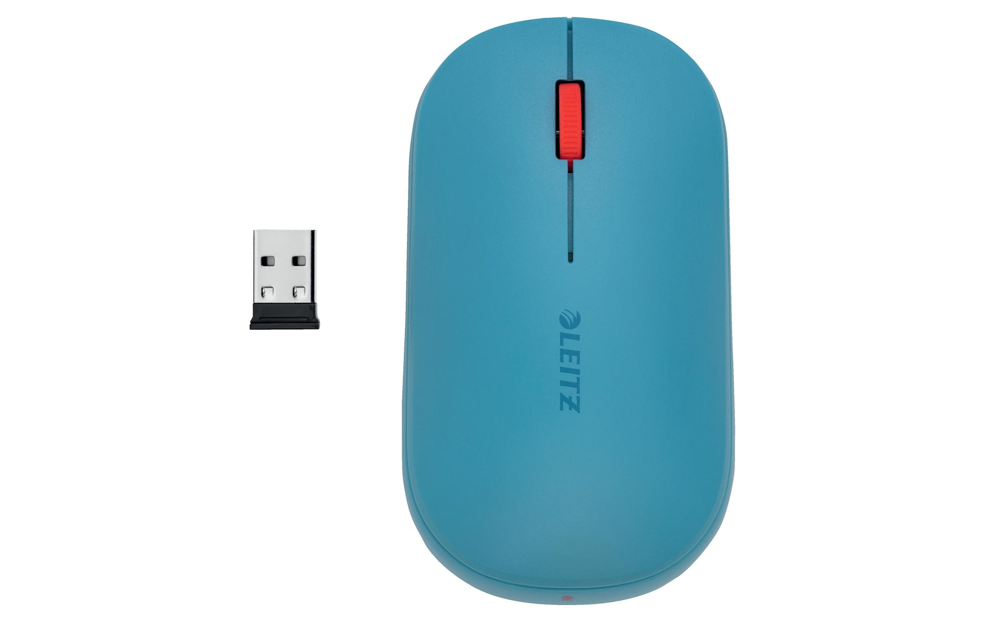 Leitz Cosy – Maus – Kabellos (Bluetooth/2,4 GHz), beidhändig, Blau