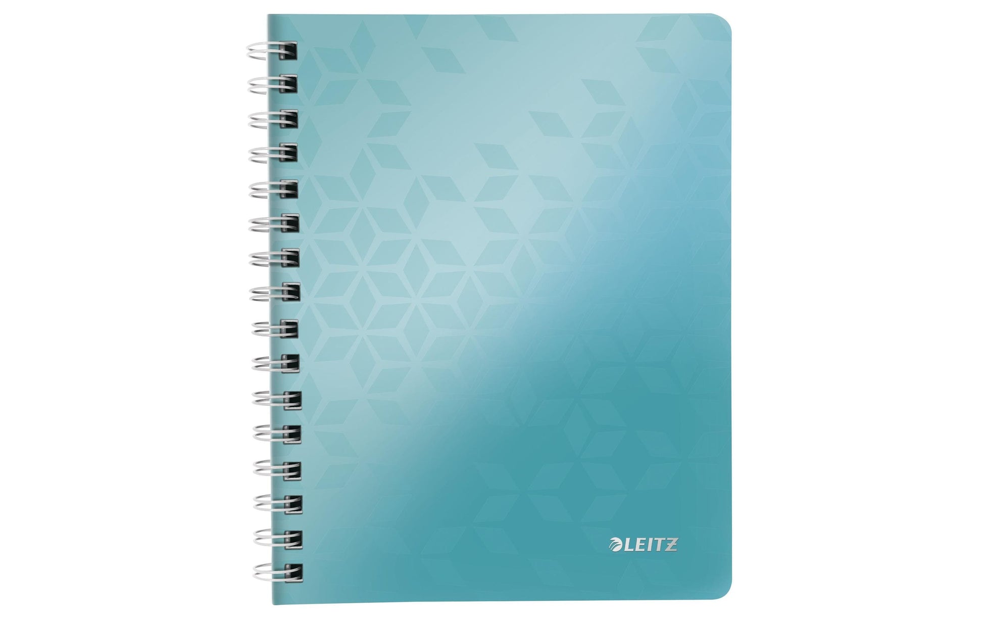 Leitz Collegeblock – A5 – 80 Blatt – 80 g/m² – Doppelspirale, Stiftschlaufe, Einstecktasche, Türkis, FSC