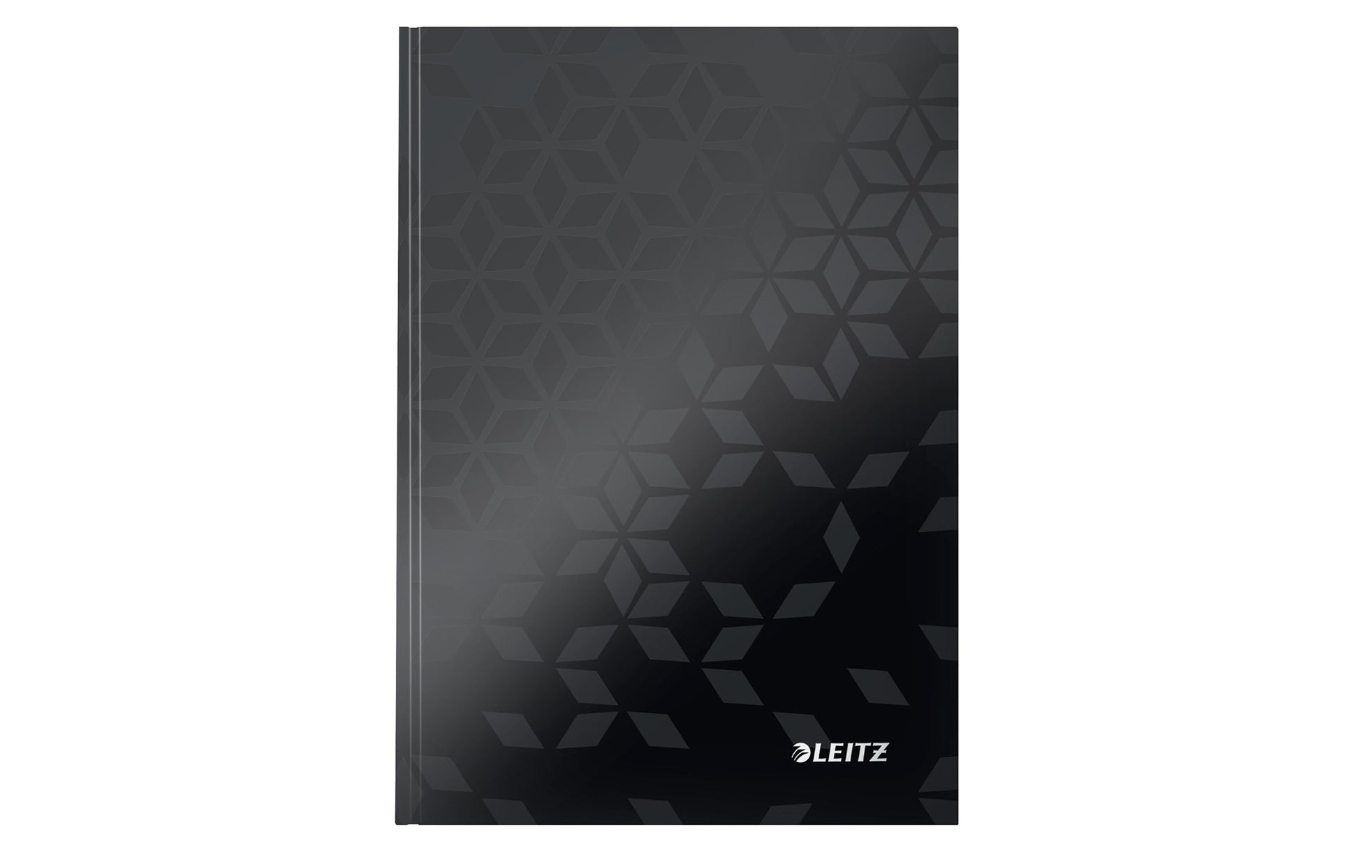 Leitz Notizbuch A5, liniert, Fadenheftung, Karton, 160 Seiten, 90 g/m² – schwarz